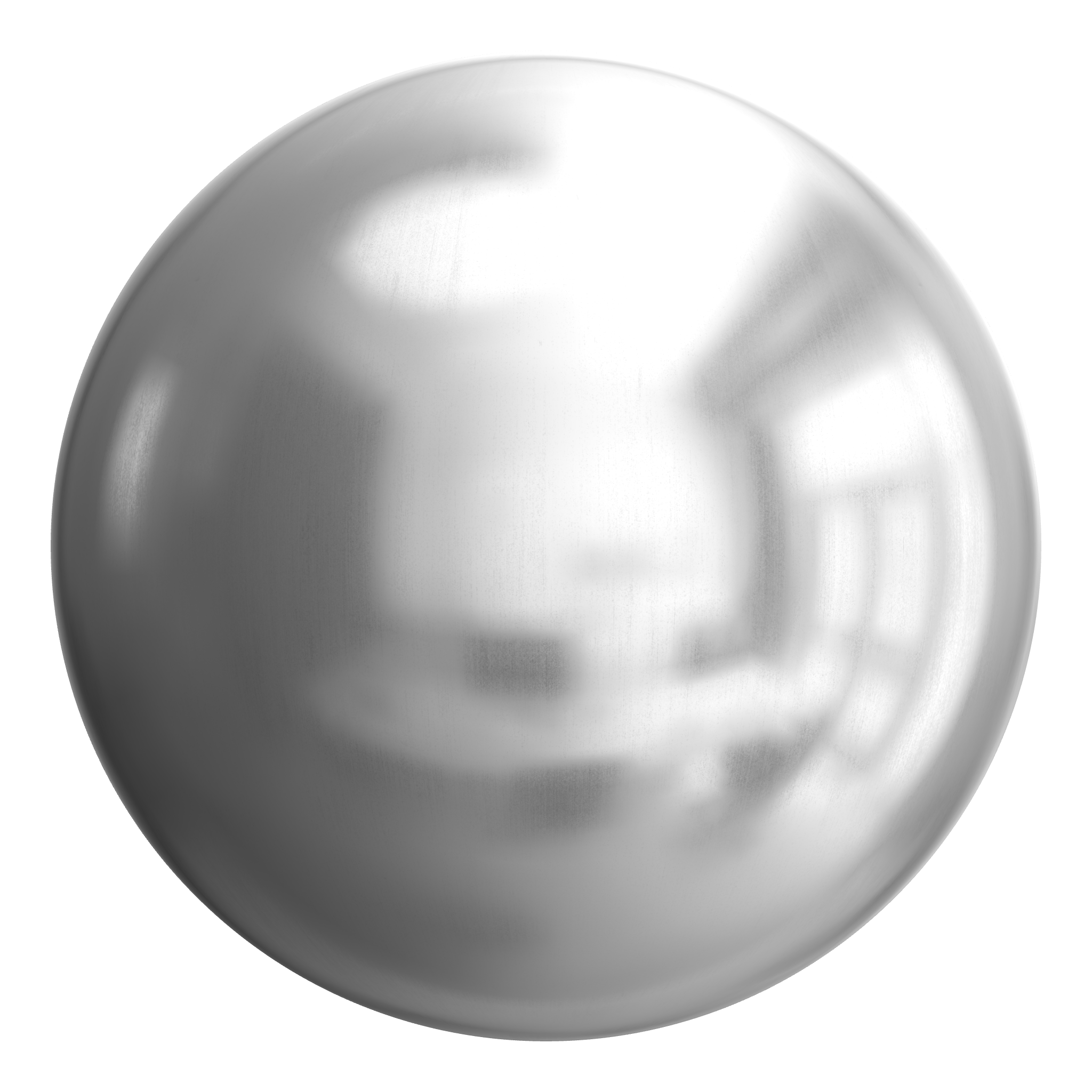 3D sphere preview of Aluminium seamless texture