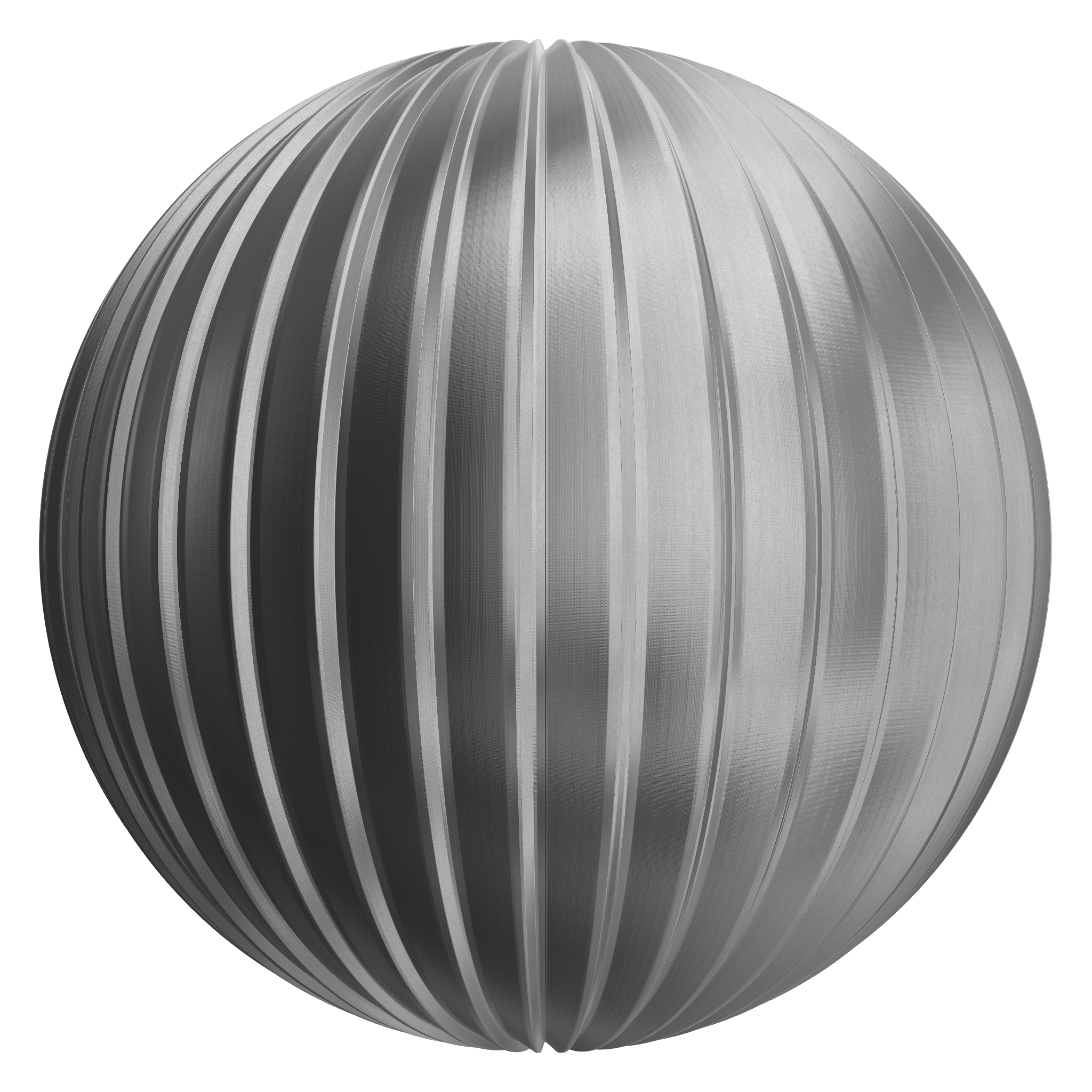 3D sphere preview of Aluminium Sloped Cladding seamless texture