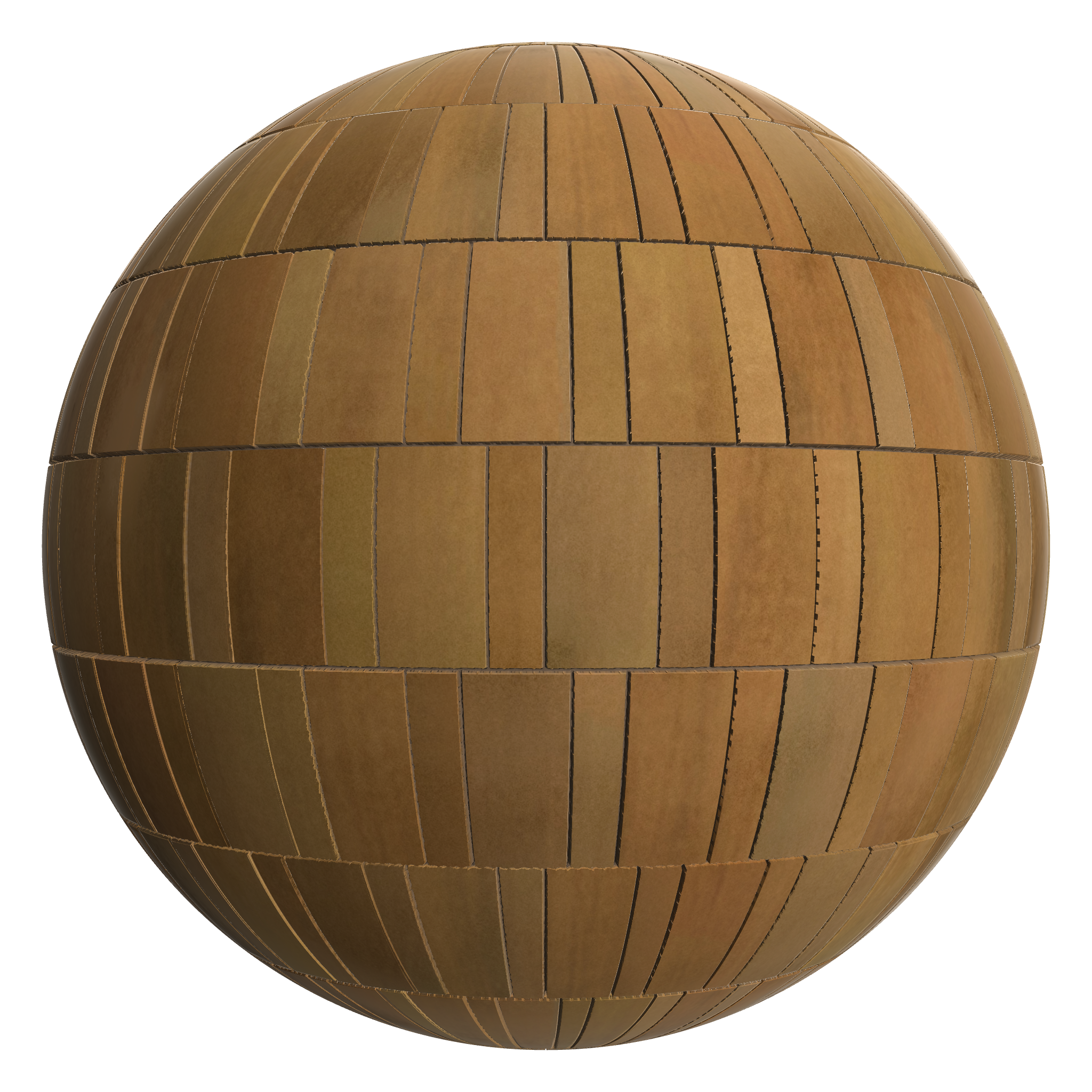 3D sphere preview of Bronze Flemish seamless texture