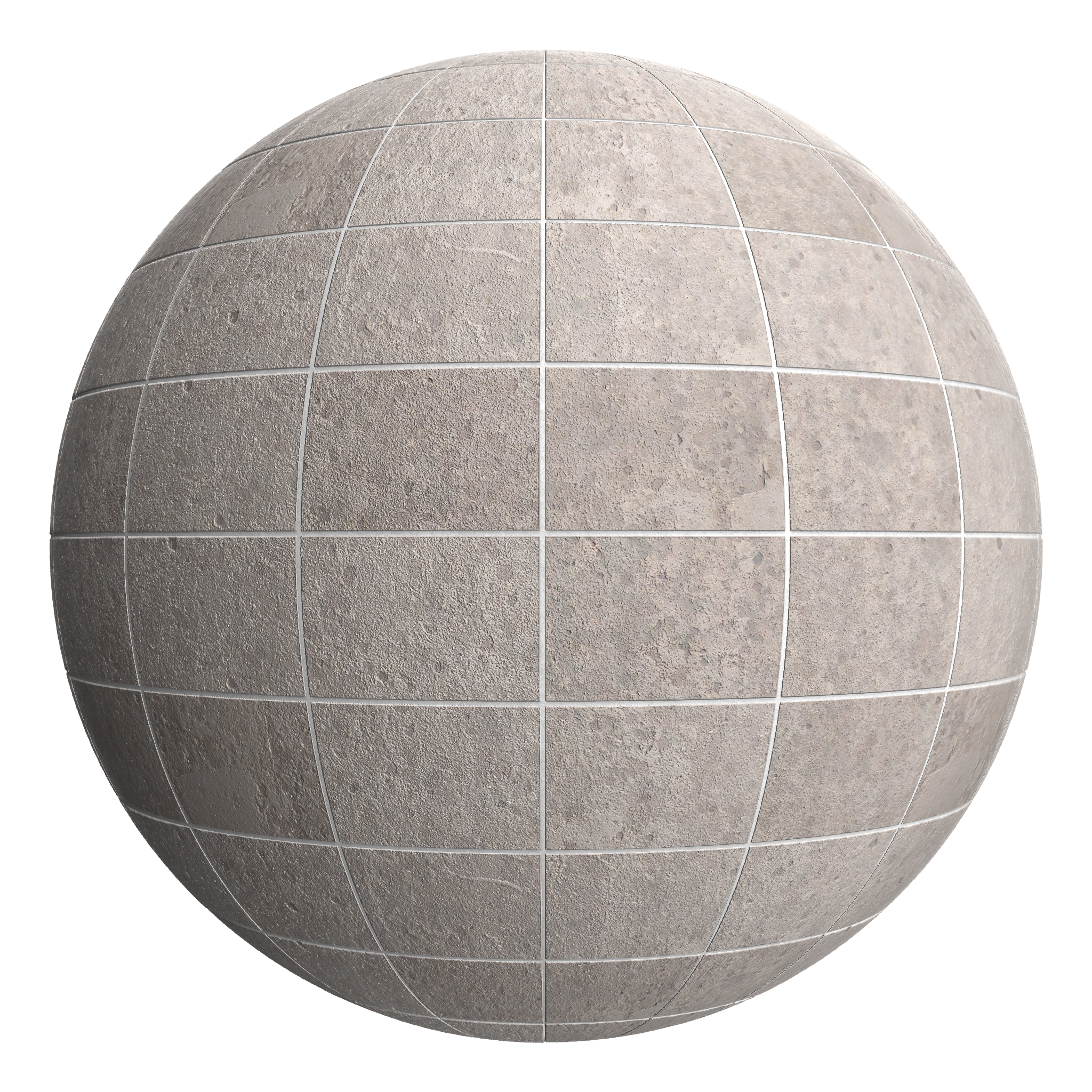 3D sphere preview of Concrete Stack seamless texture