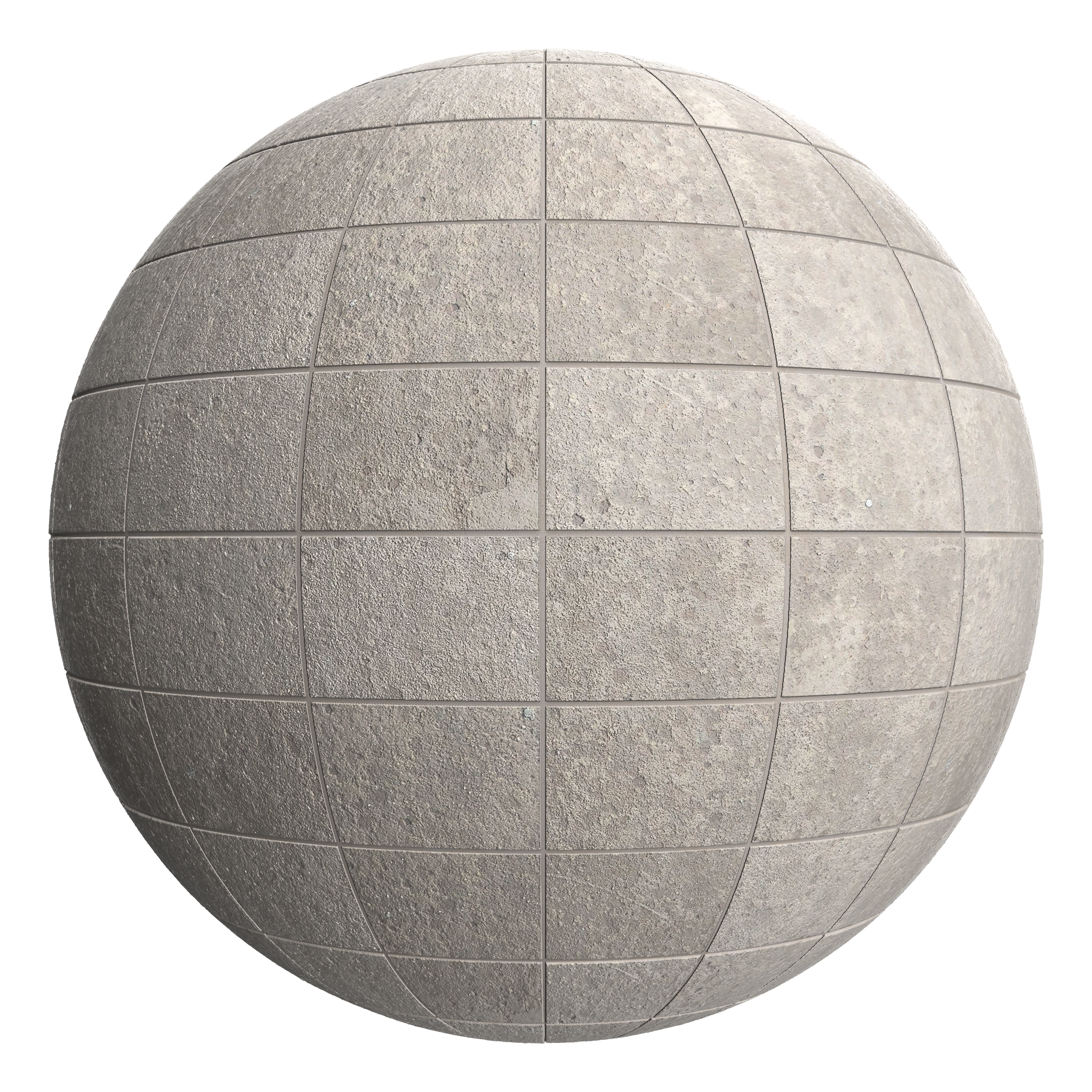 3D sphere preview of Concrete Stack seamless texture
