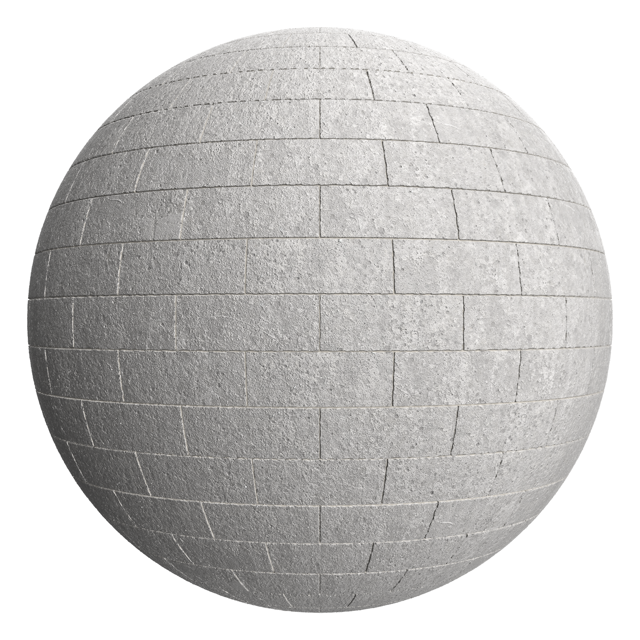 3D sphere preview of Concrete Stretcher seamless texture