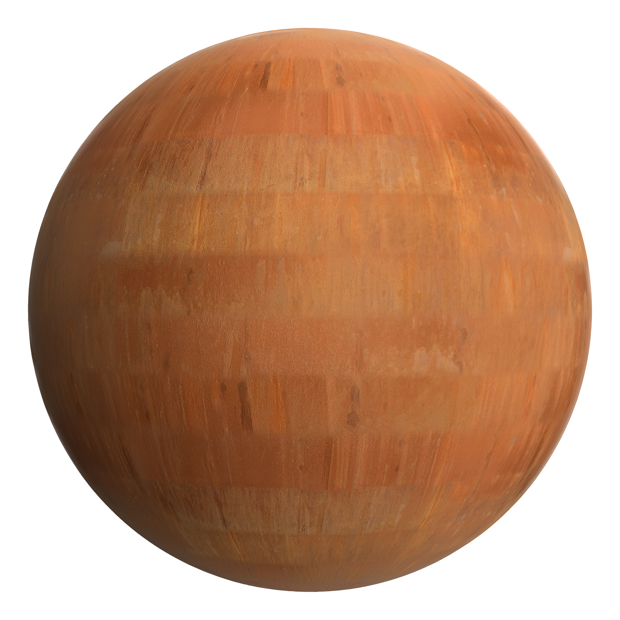 3D sphere preview of Corten Steel A seamless texture