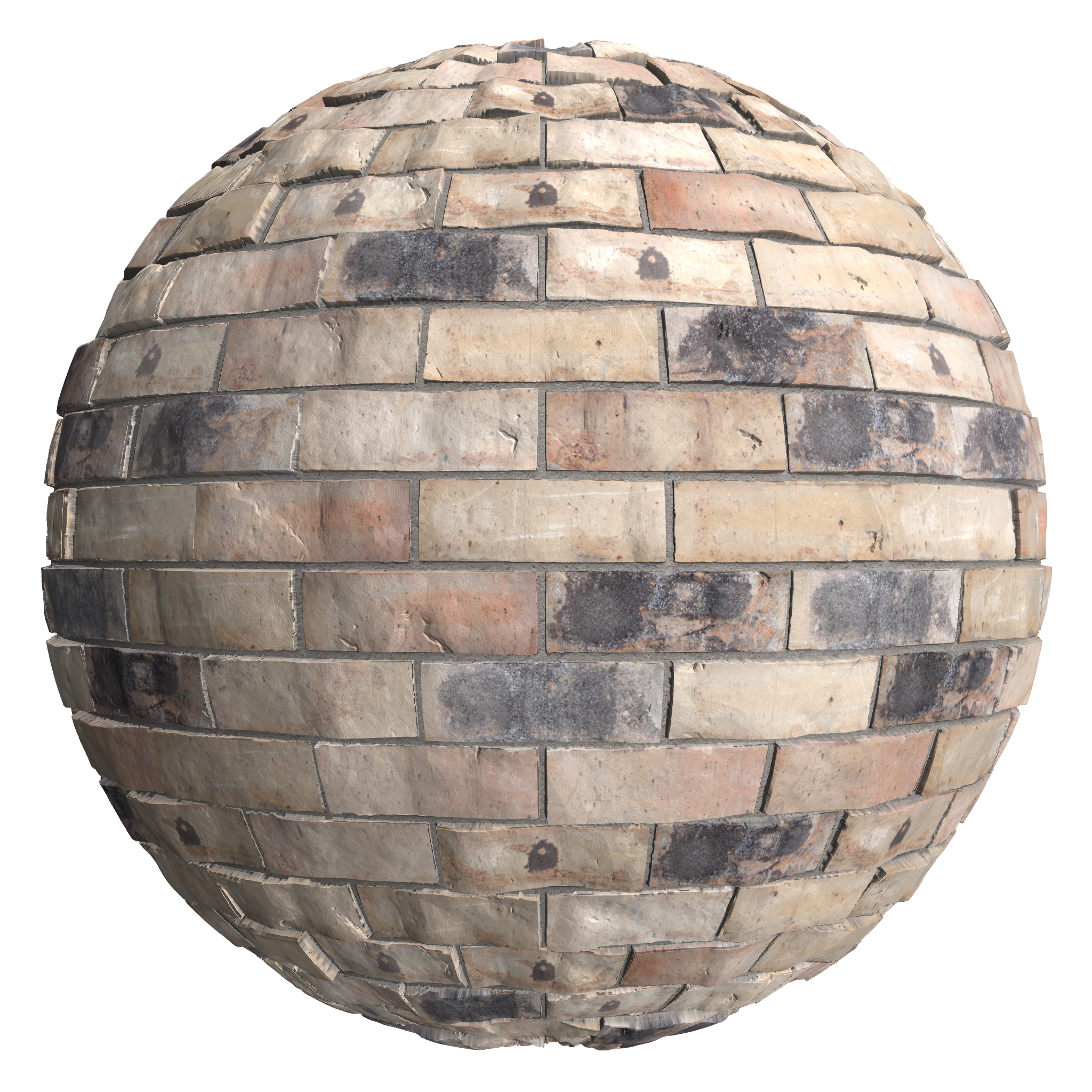 3D sphere preview of Corvus Brick, Stretcher seamless texture