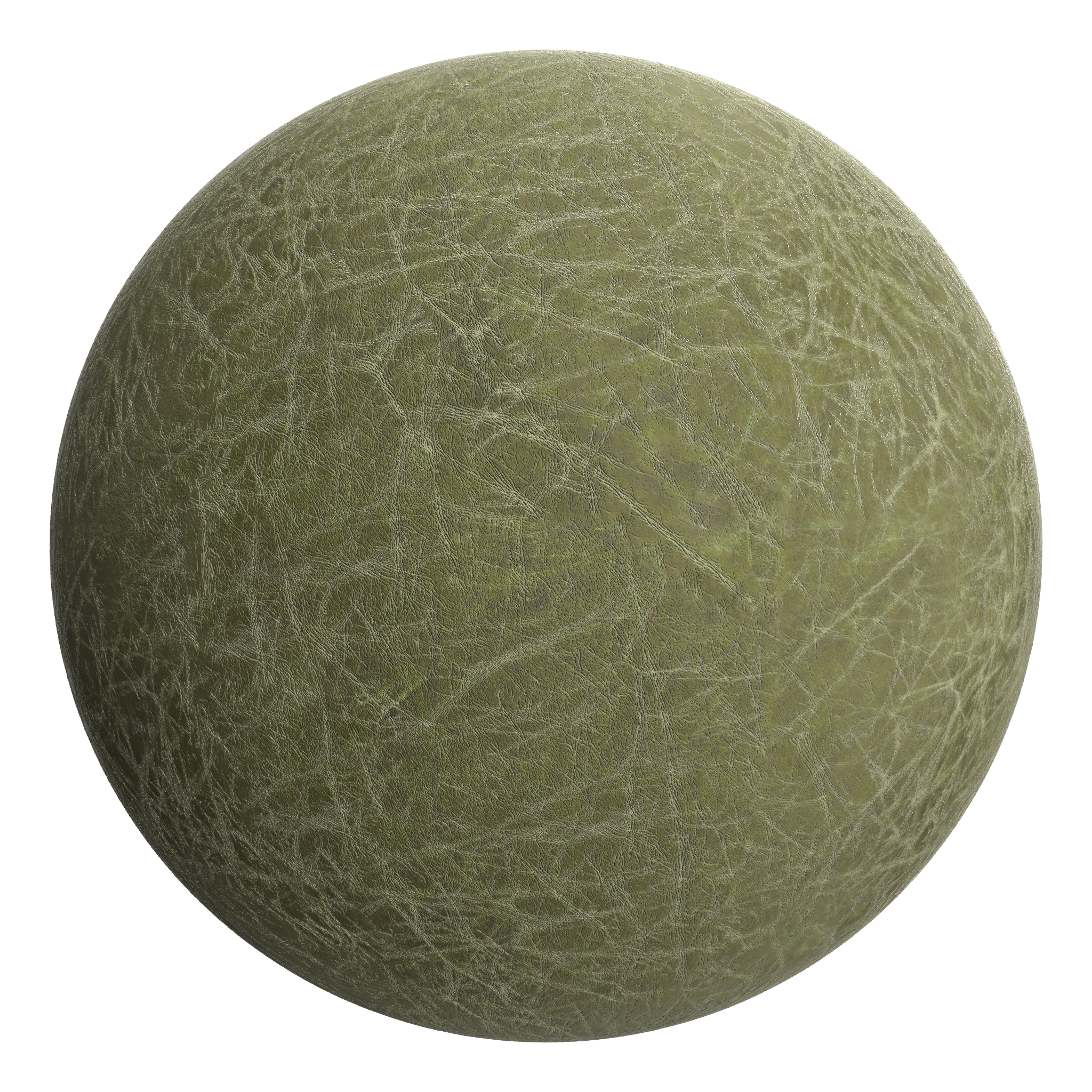 3D sphere preview of Distressed Leather seamless texture