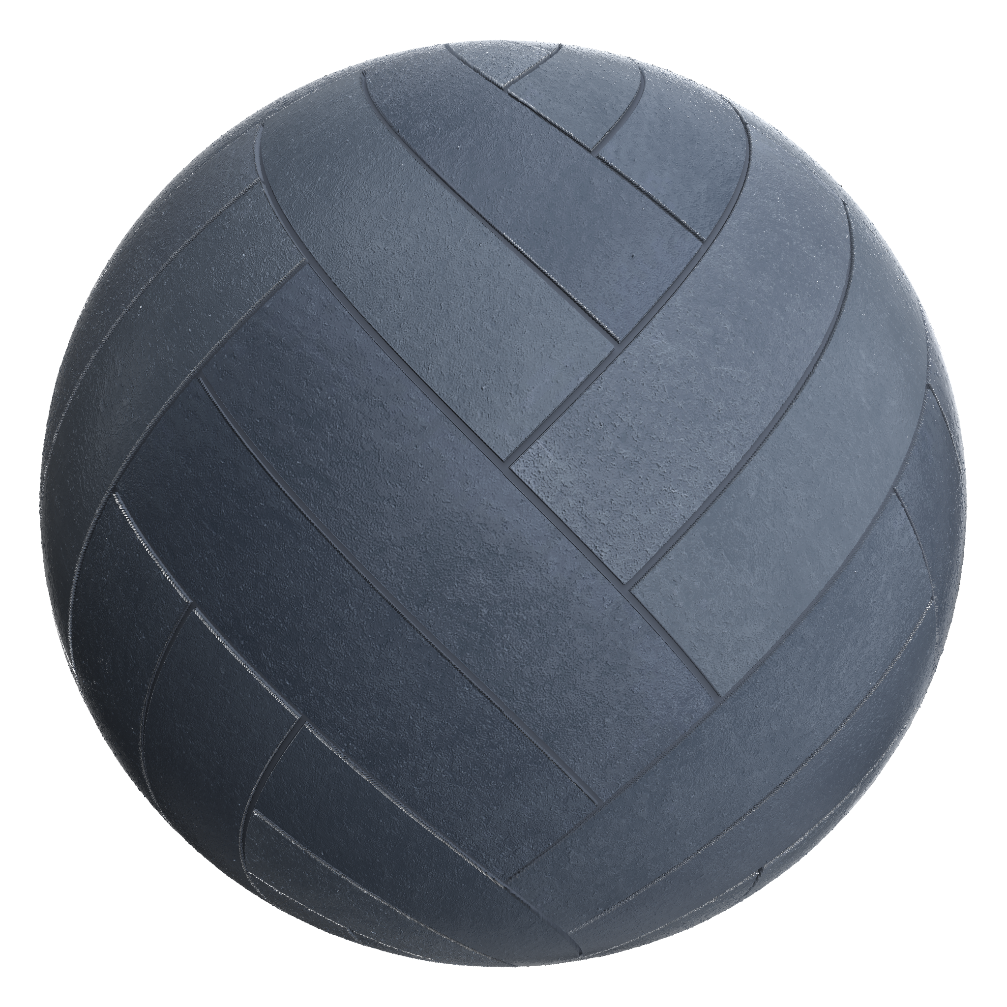 3D sphere preview of Fibre Cement Slate, Double Herringbone seamless texture