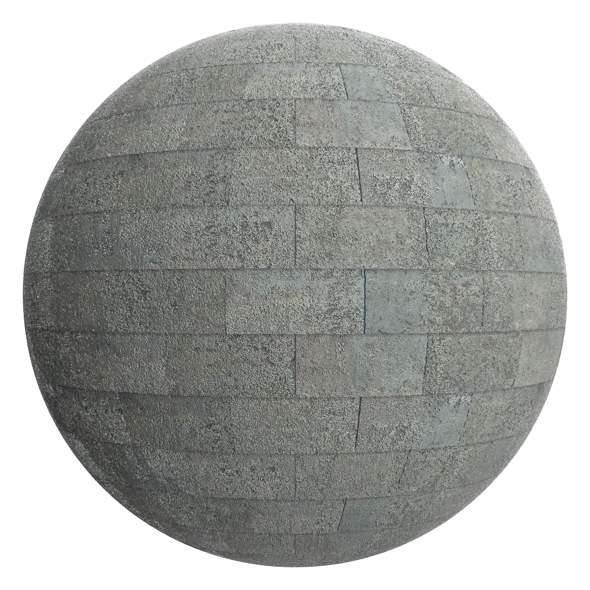 3D sphere preview of Flagstone Stretcher seamless texture