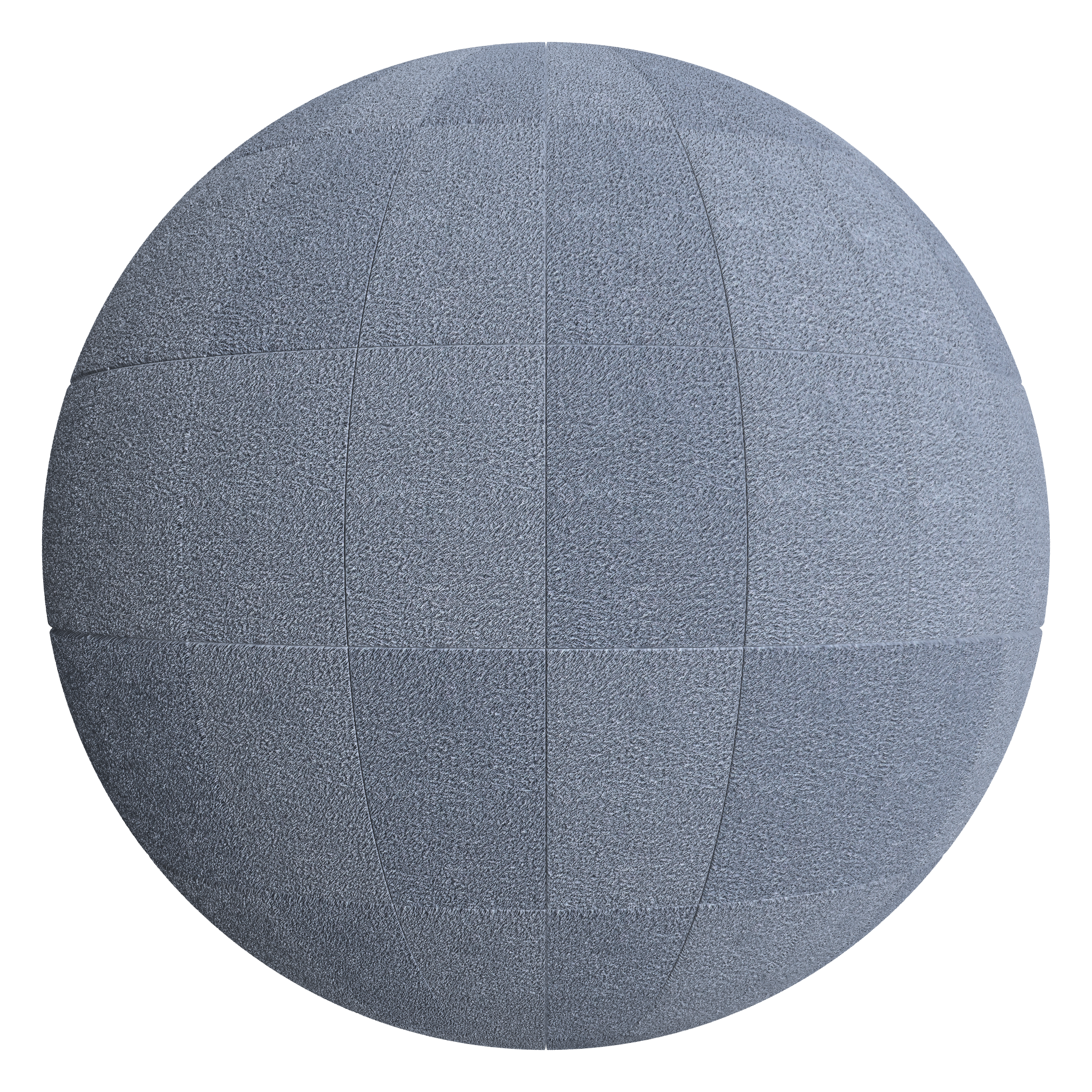 3D sphere preview of Fur Stack seamless texture