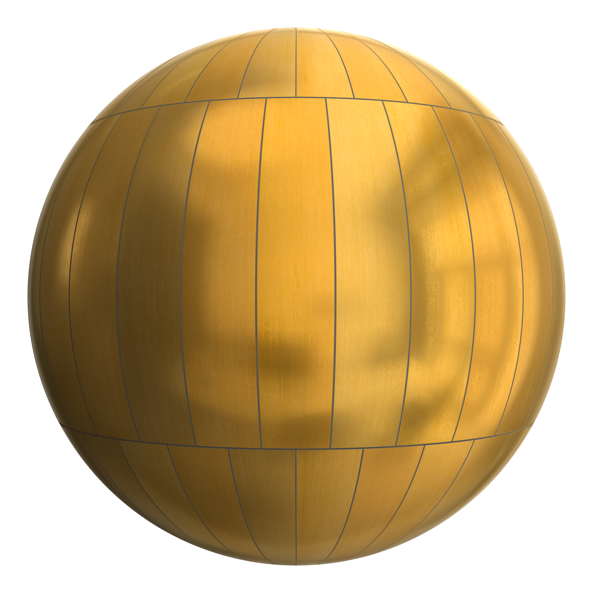 3D sphere preview of Gold Stretcher seamless texture