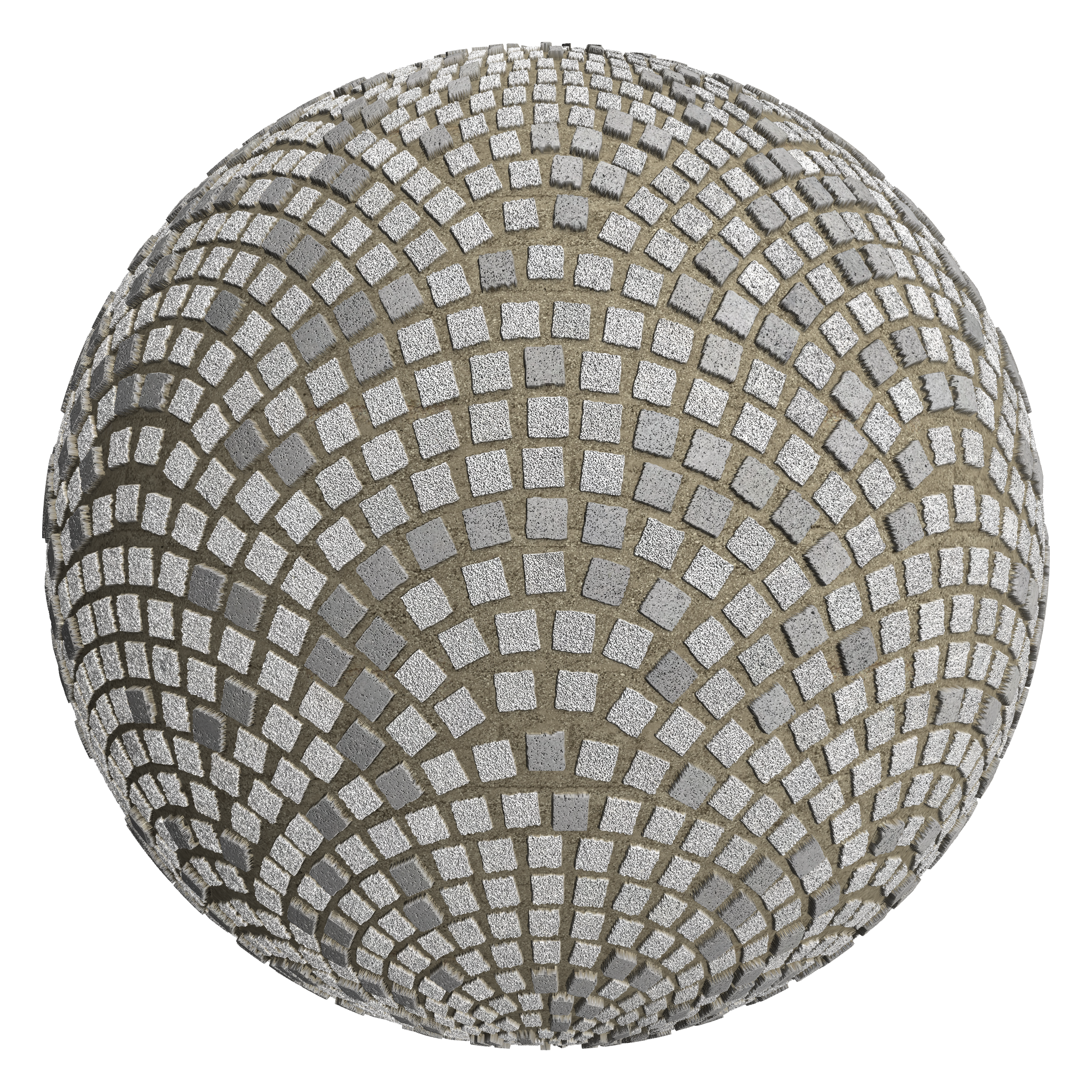3D sphere preview of Granite European Fan seamless texture