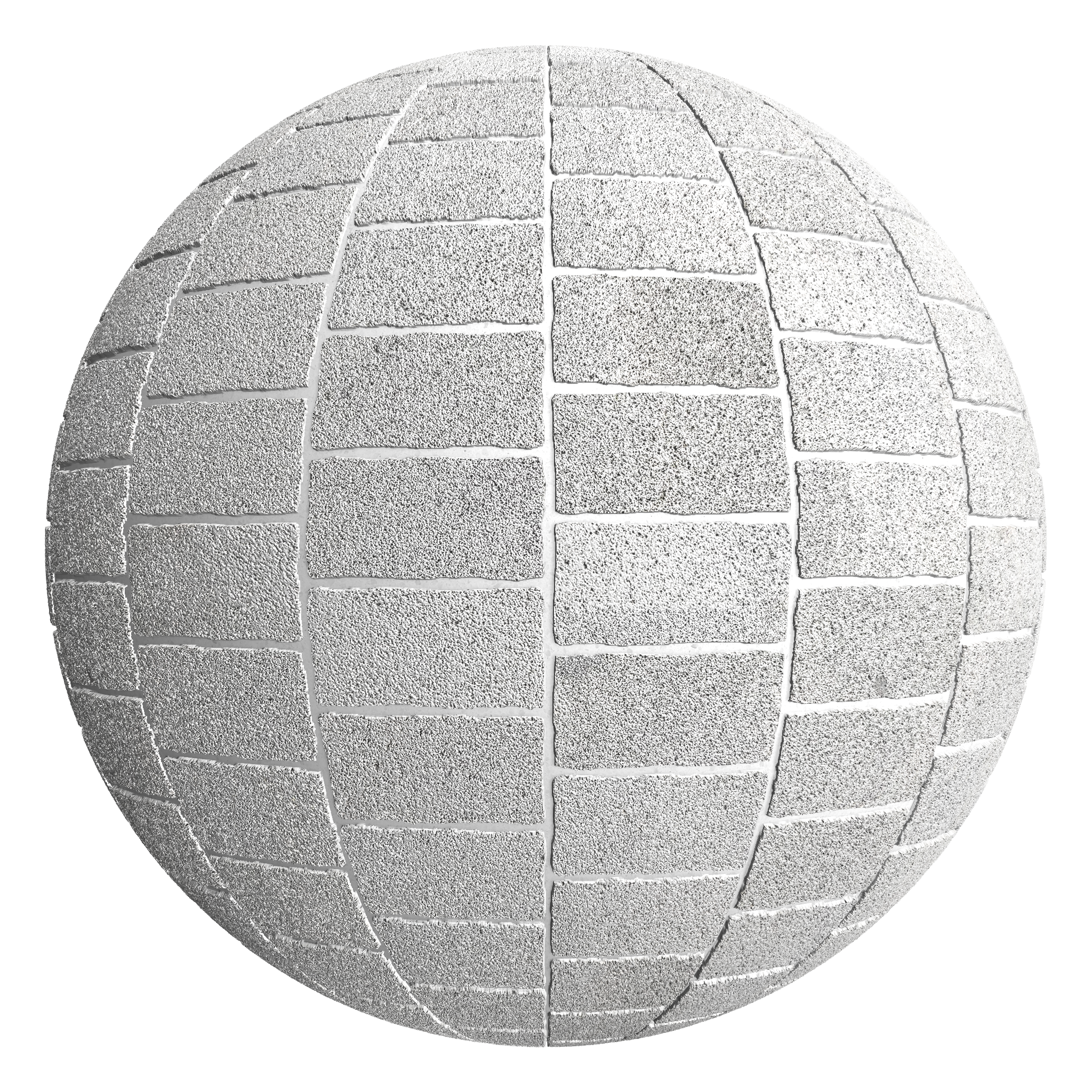 3D sphere preview of Granite, Stretcher seamless texture