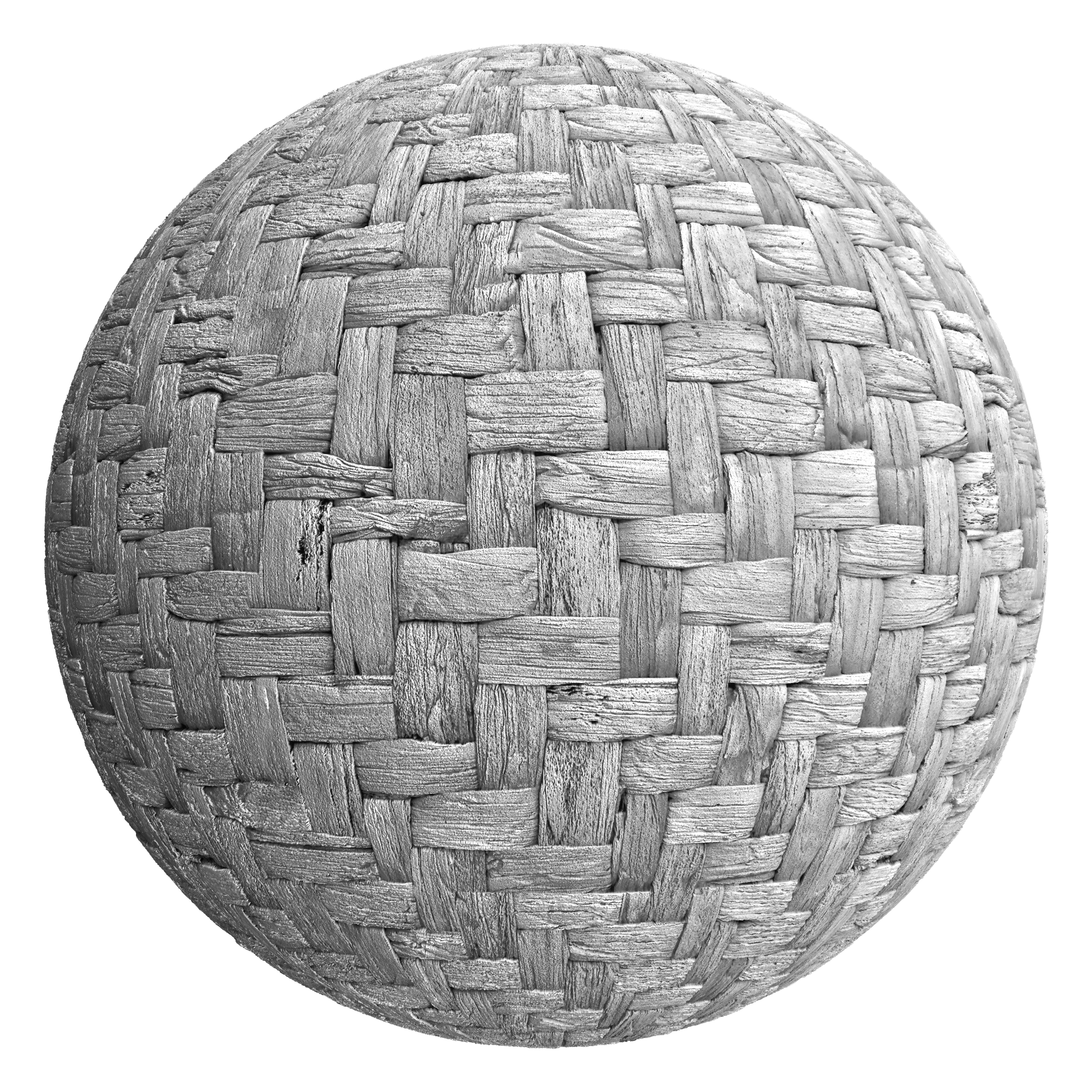 3D sphere preview of Hyacinth Weave seamless texture