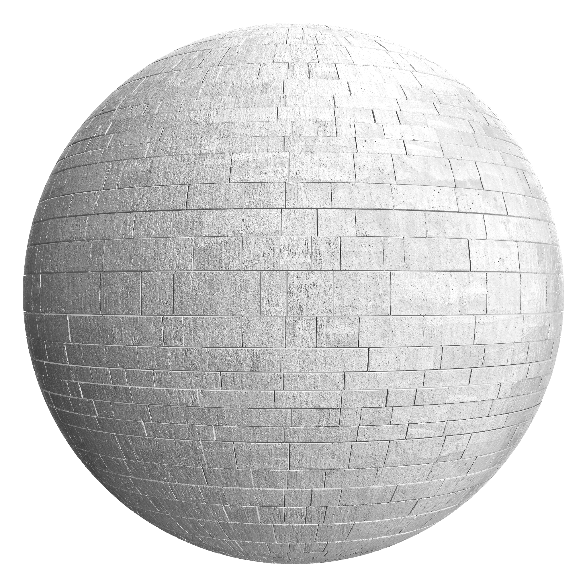 3D sphere preview of In Situ Concrete Ashlar seamless texture