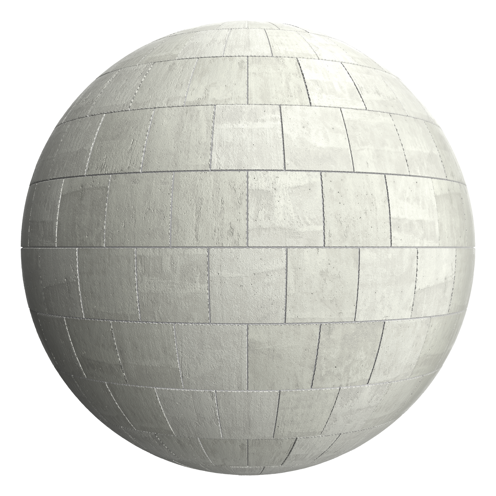 3D sphere preview of In Situ Concrete Stretcher seamless texture
