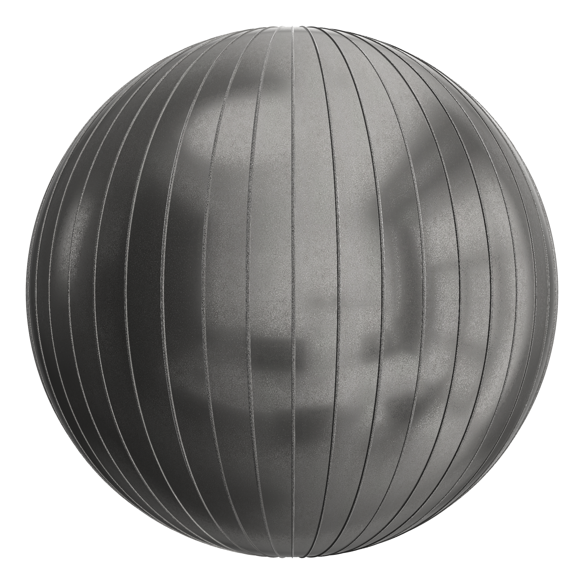 3D sphere preview of Light Grey Powder Coated Metal Stretcher seamless texture