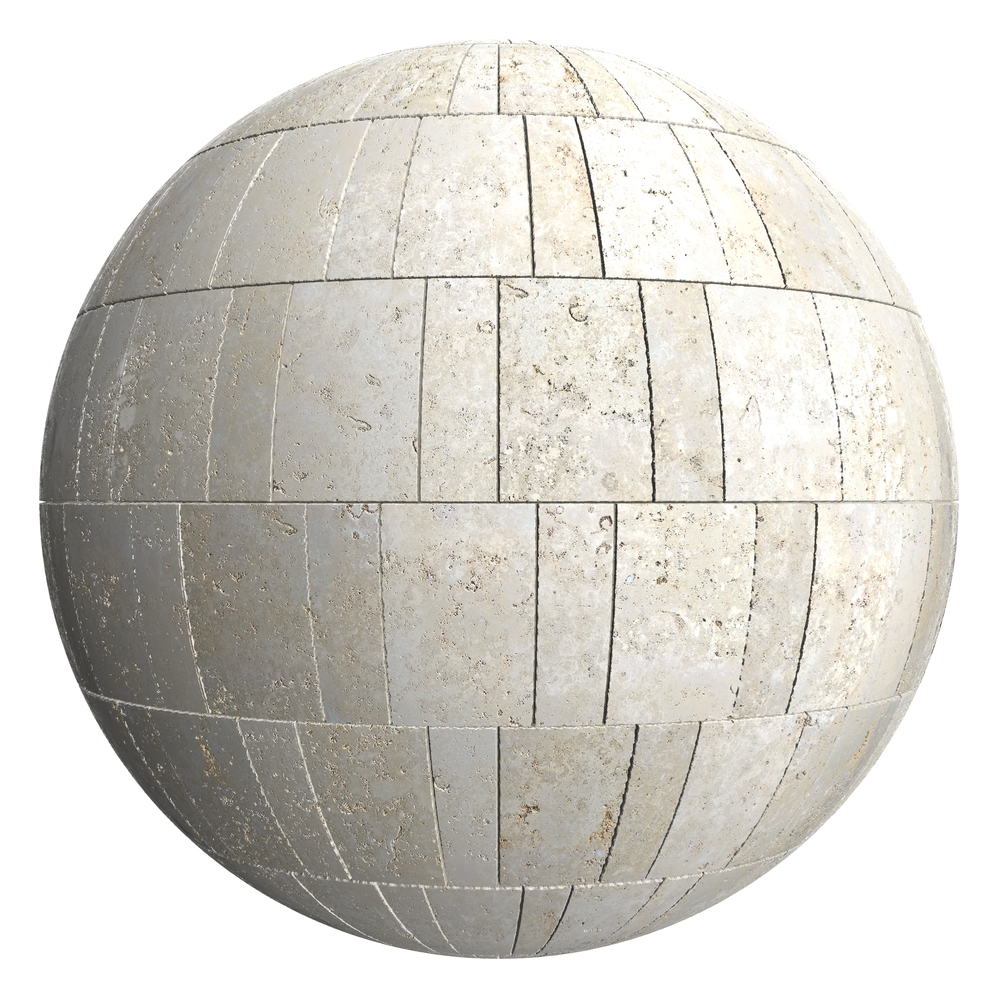 3D sphere preview of Limestone Flemish seamless texture