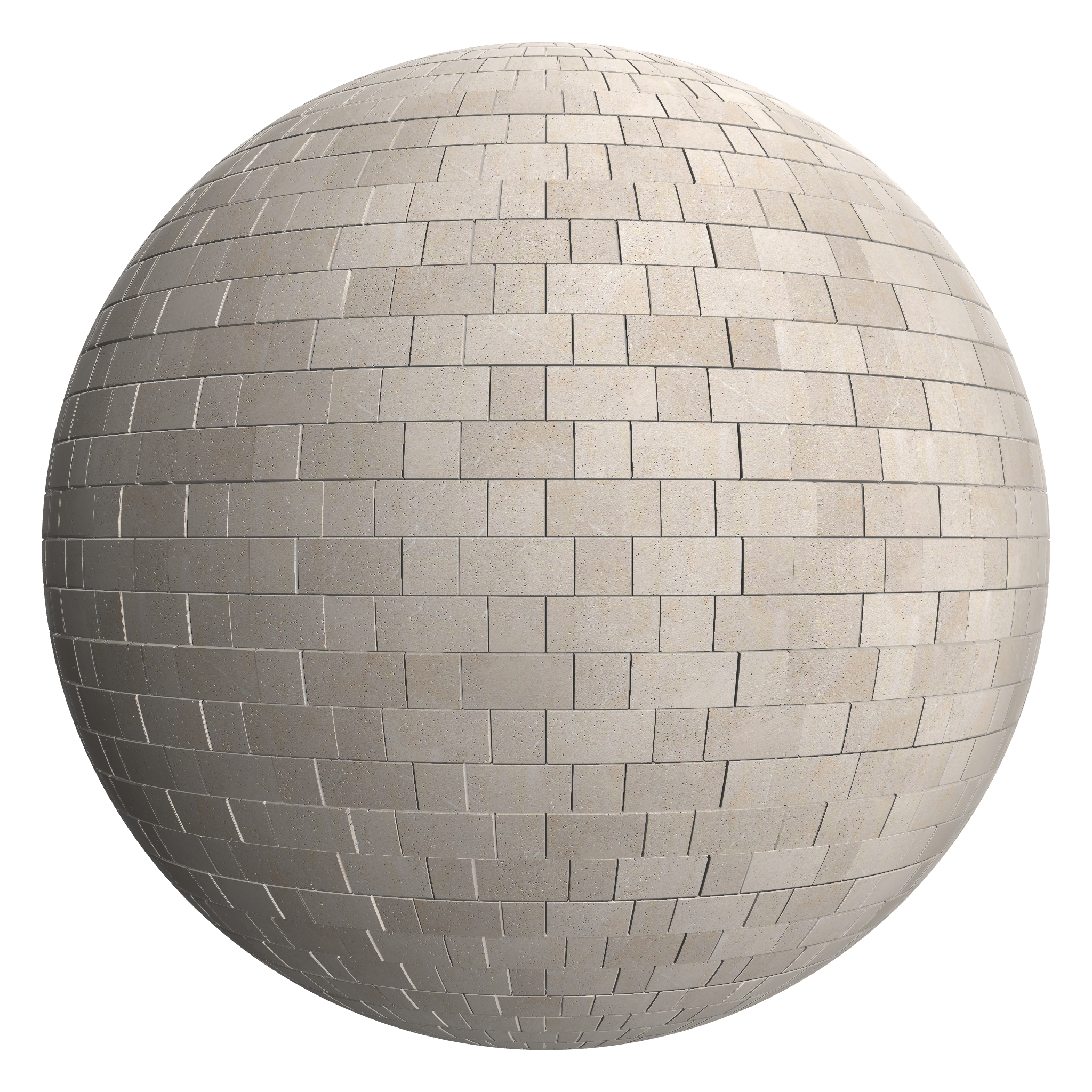 3D sphere preview of Limestone Flemish seamless texture