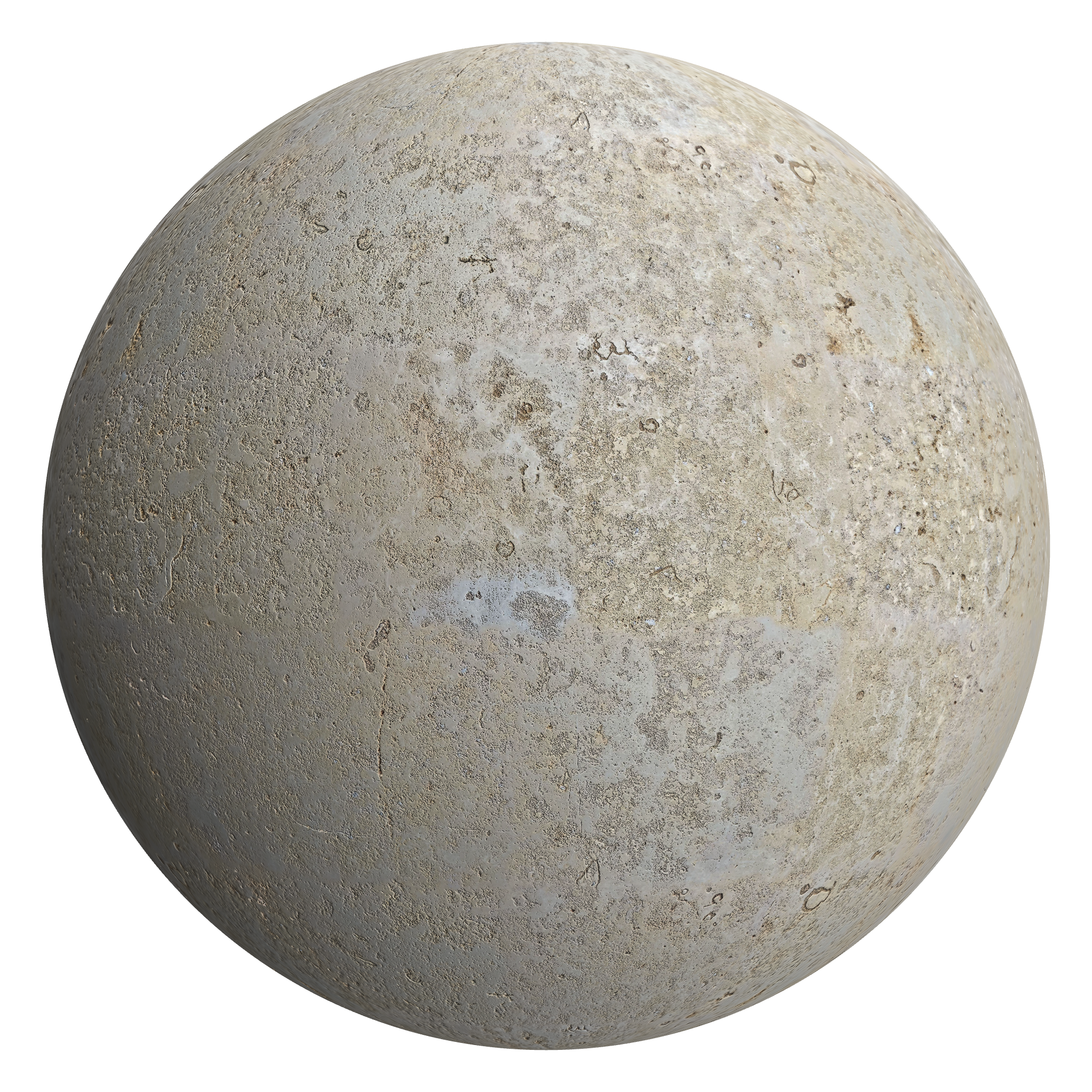 3D sphere preview of Limestone Ashlar seamless texture