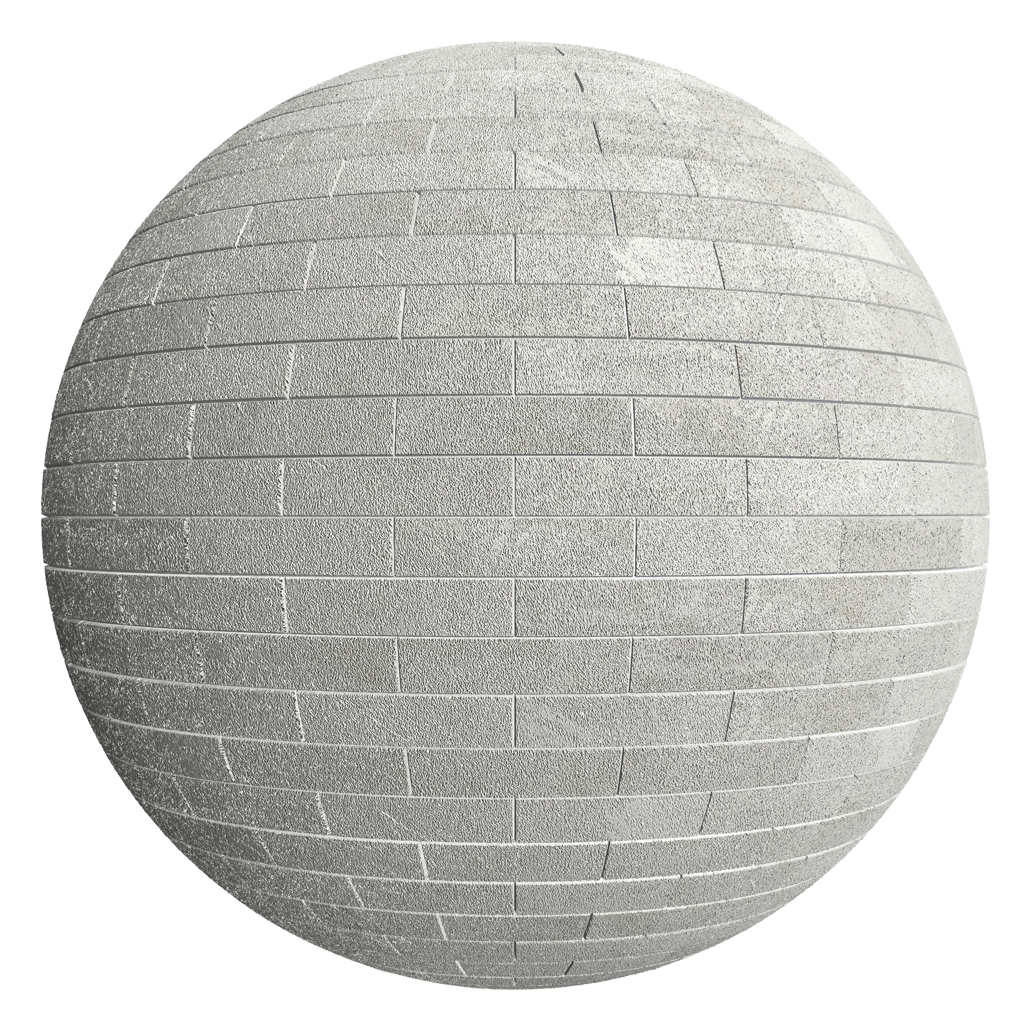 3D sphere preview of Limestone Stretcher seamless texture