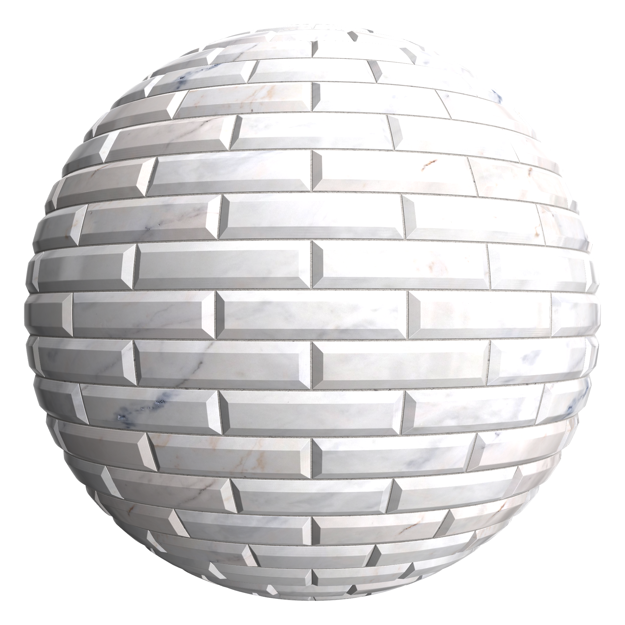 3D sphere preview of Marble, Stretcher seamless texture