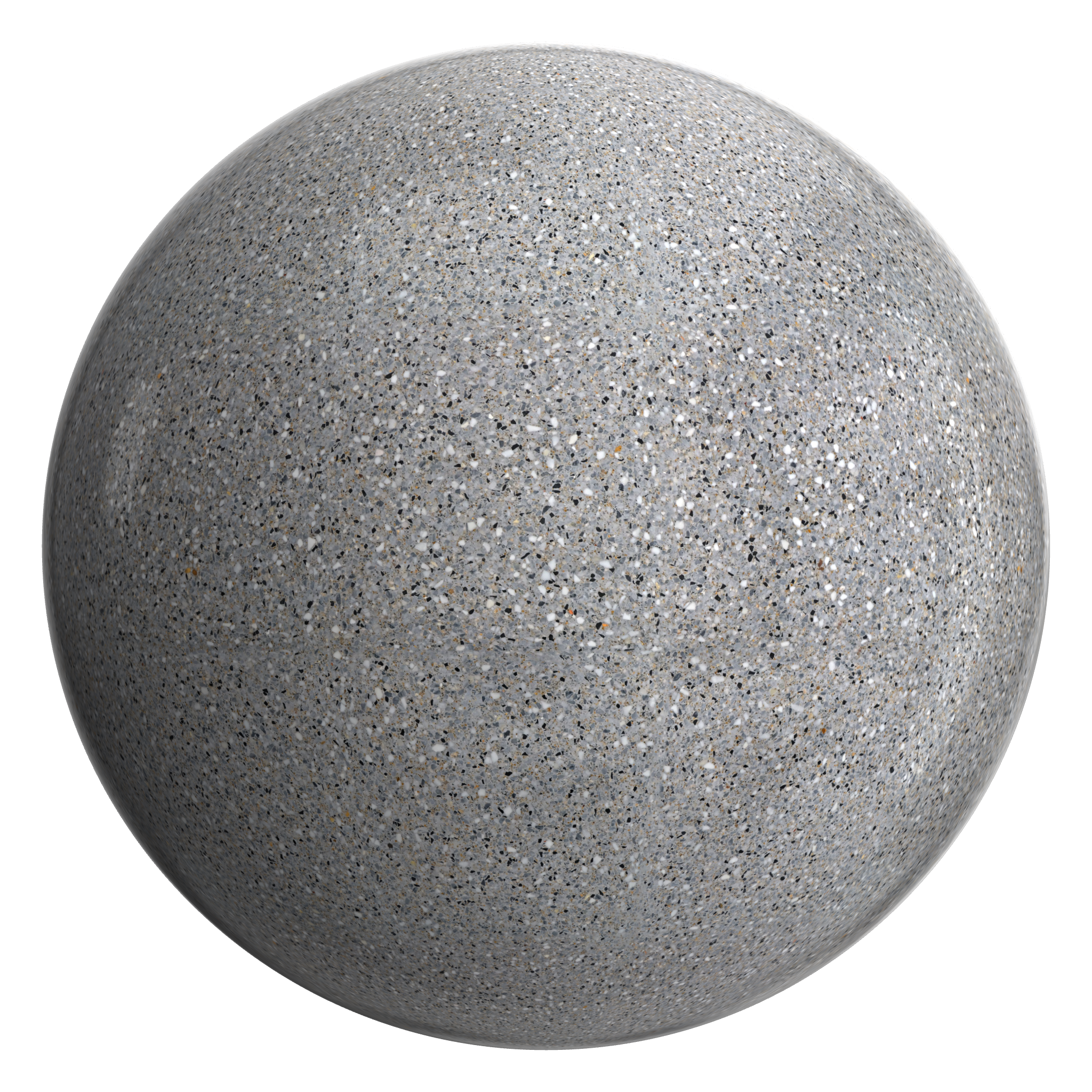 3D sphere preview of Merkland Terrazzo seamless texture