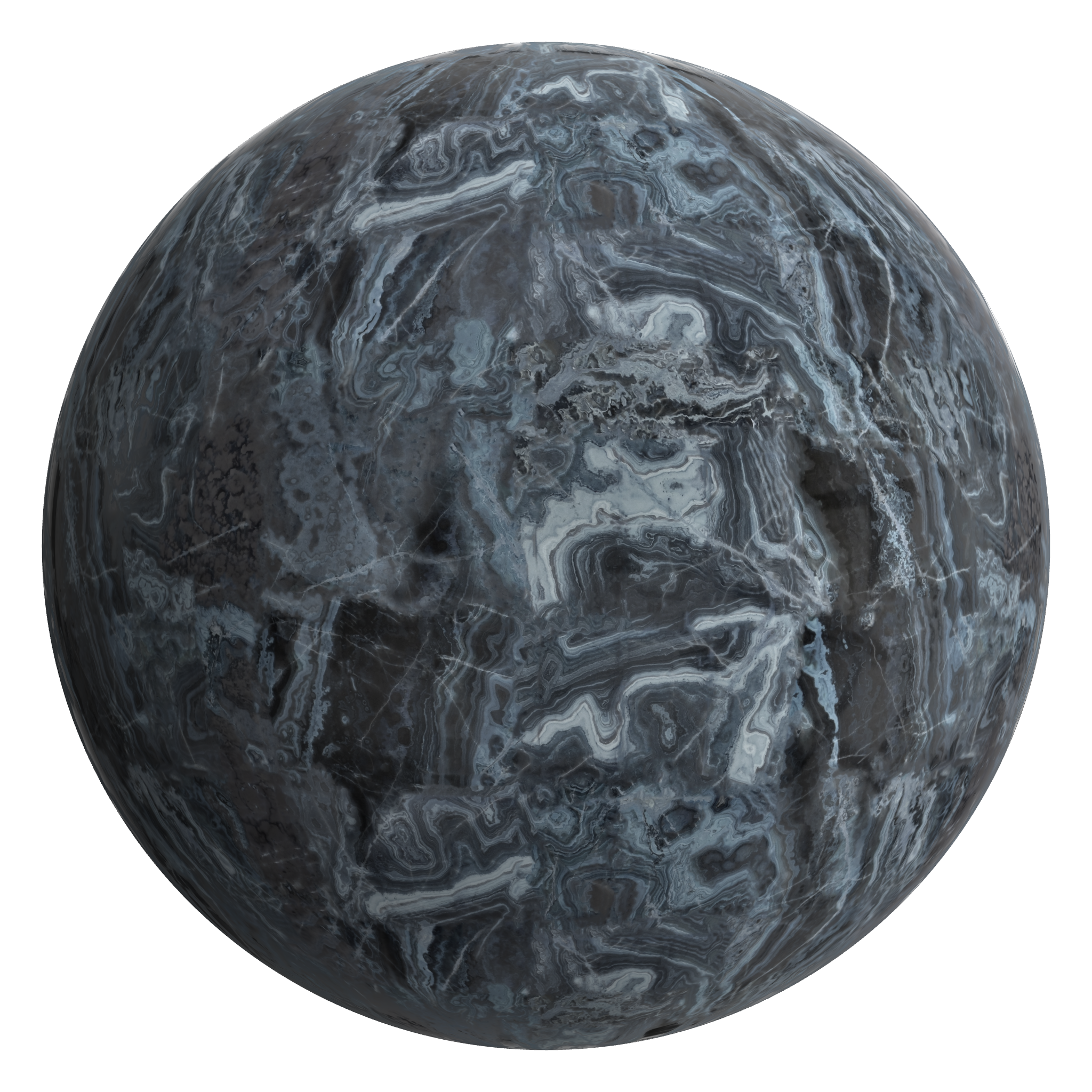 3D sphere preview of Orange Marble seamless texture
