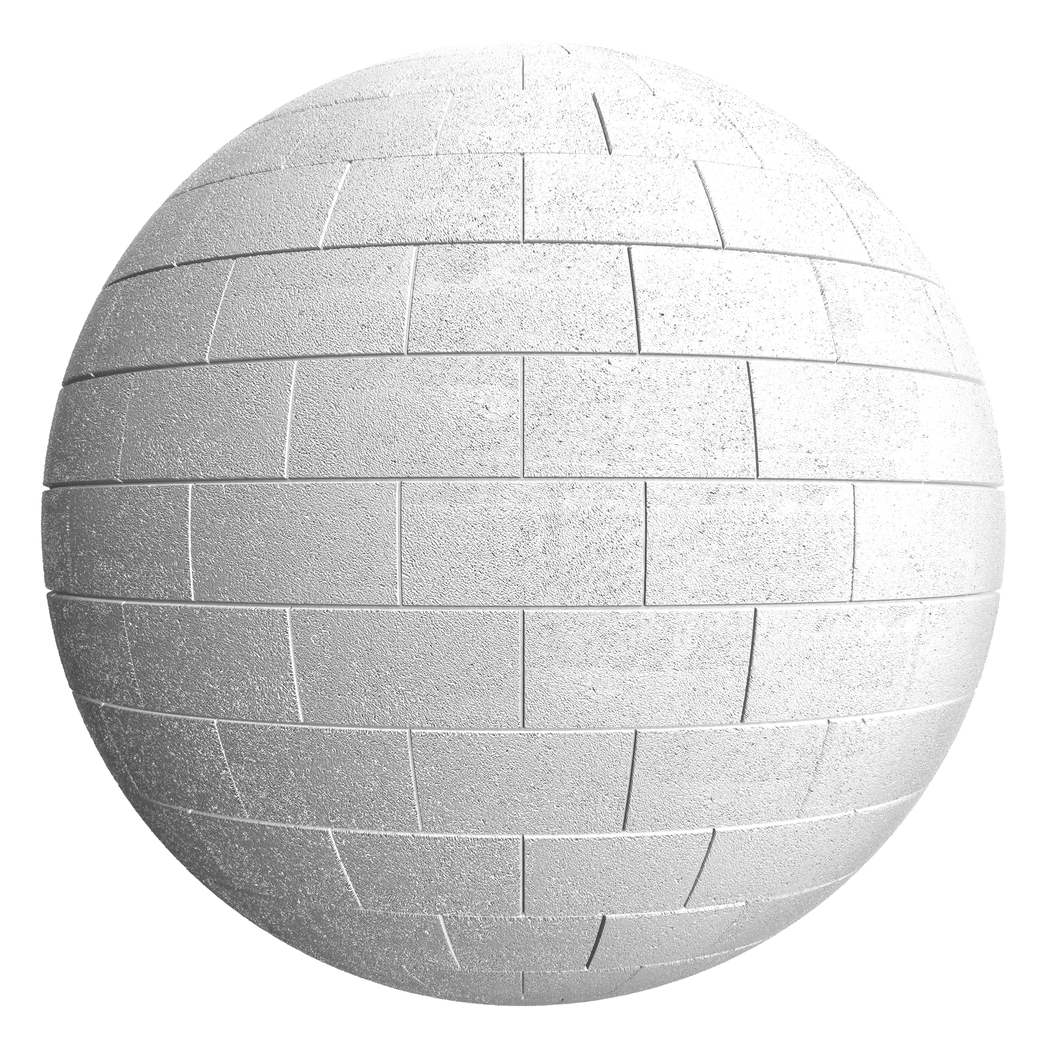 3D sphere preview of Painted CMU Block Stretcher seamless texture