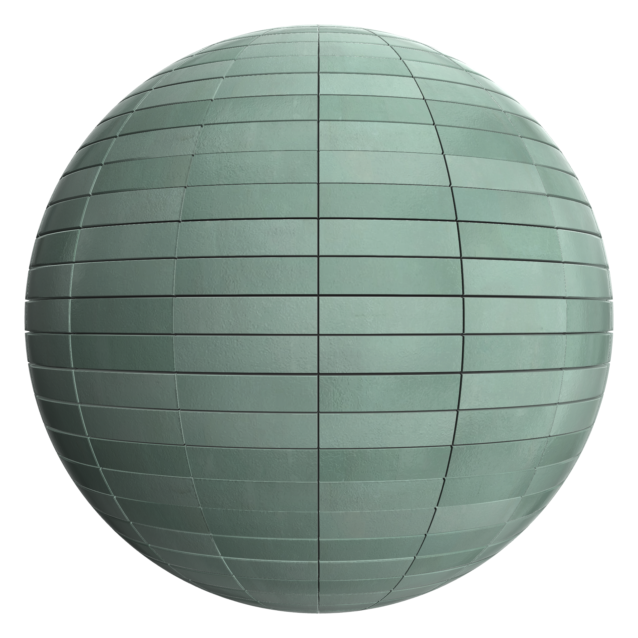 3D sphere preview of Patinated Copper Stack seamless texture