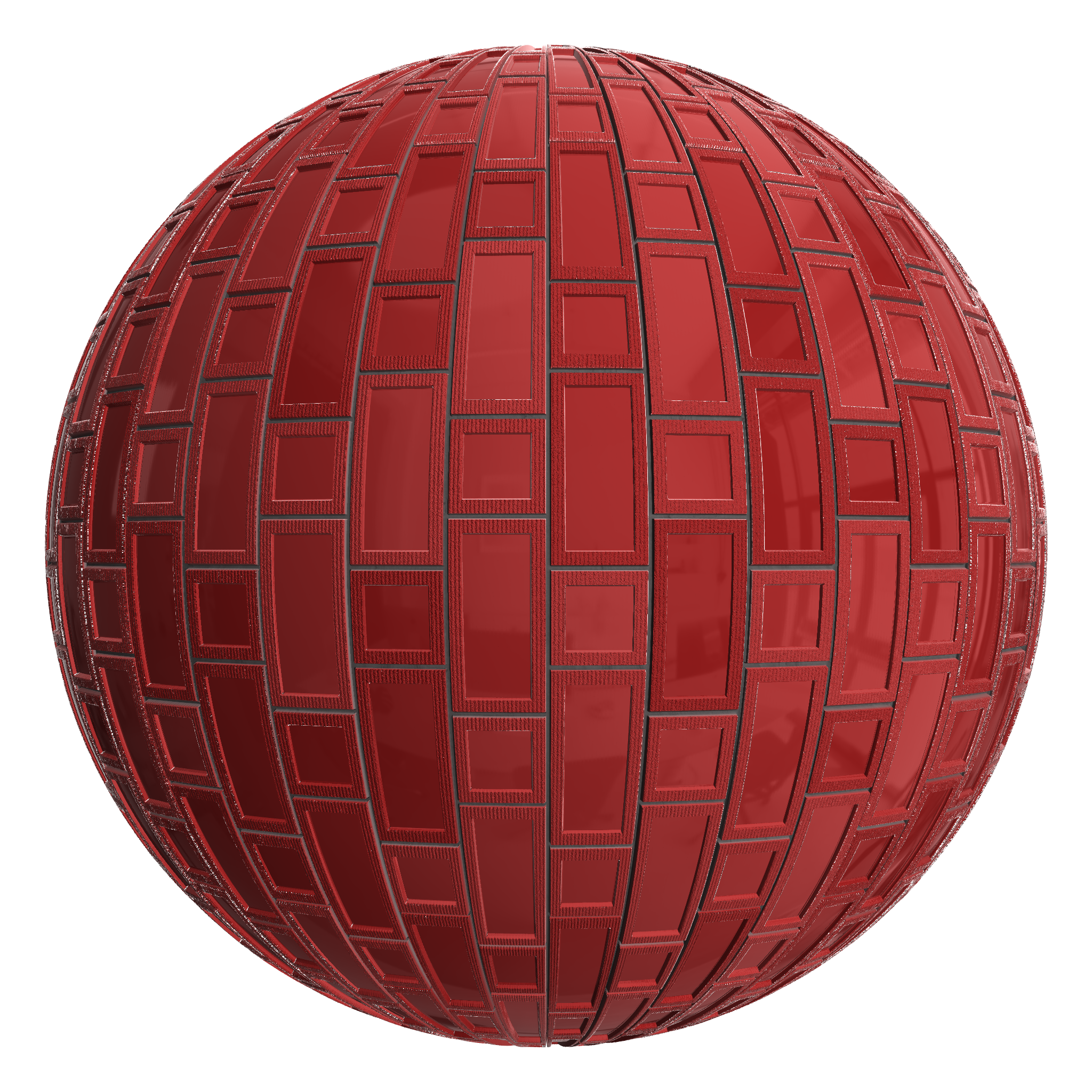 3D sphere preview of Pinstripe Tile Flemish seamless texture