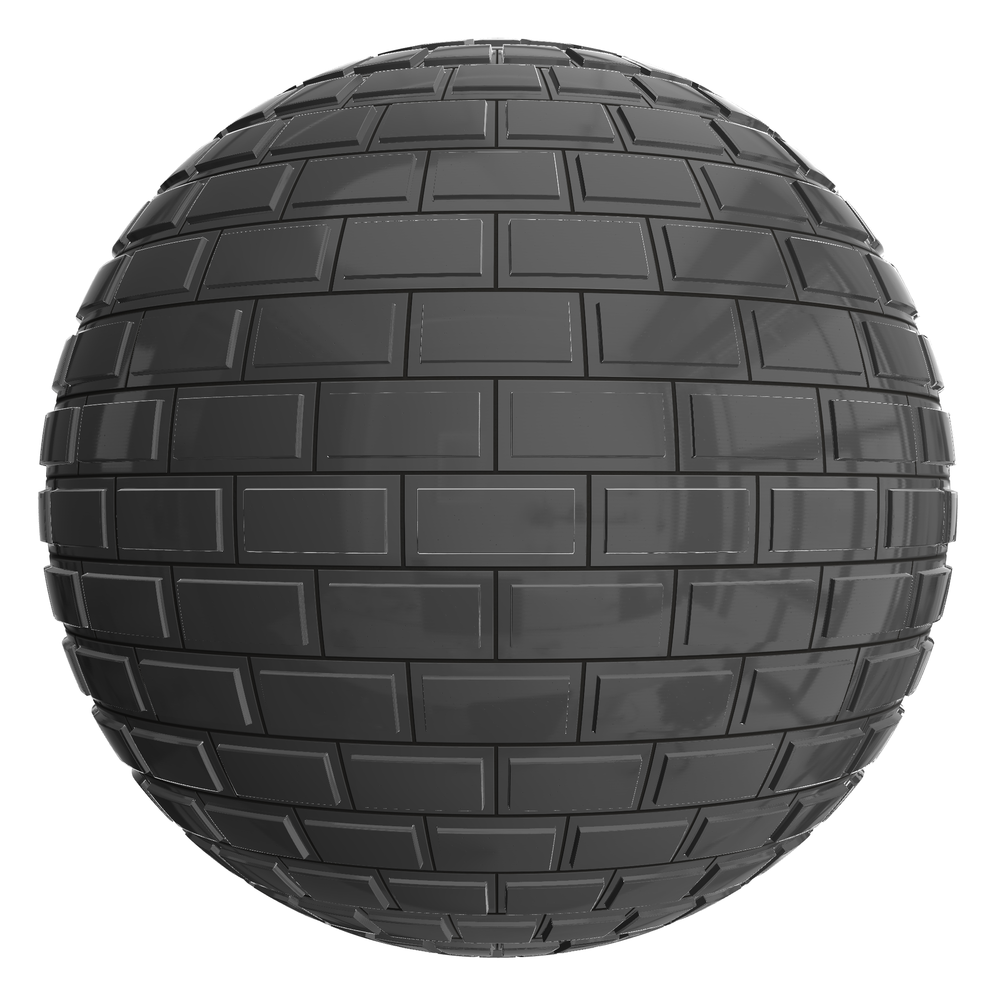 3D sphere preview of Pinstripe Tile Stretcher seamless texture