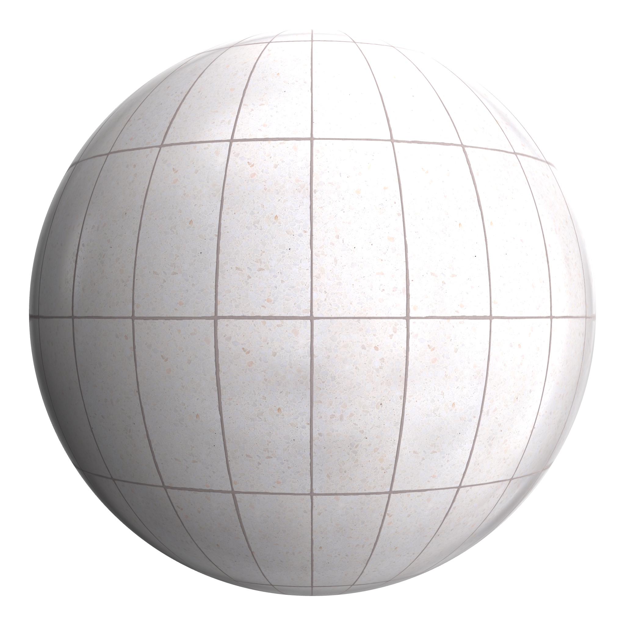 3D sphere preview of Polished Concrete Stack seamless texture