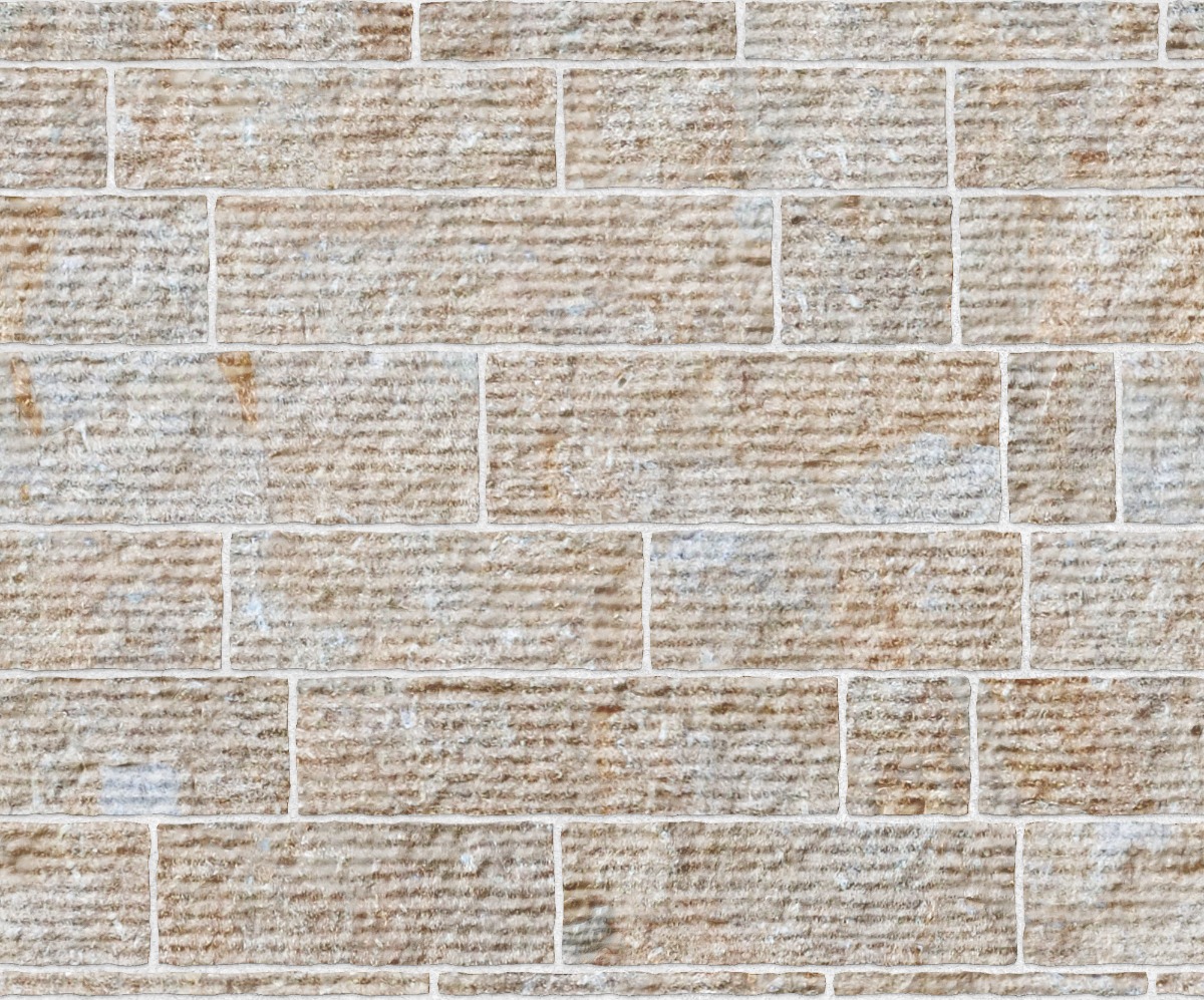 A seamless stone texture with rough limestone blocks arranged in a Ashlar pattern