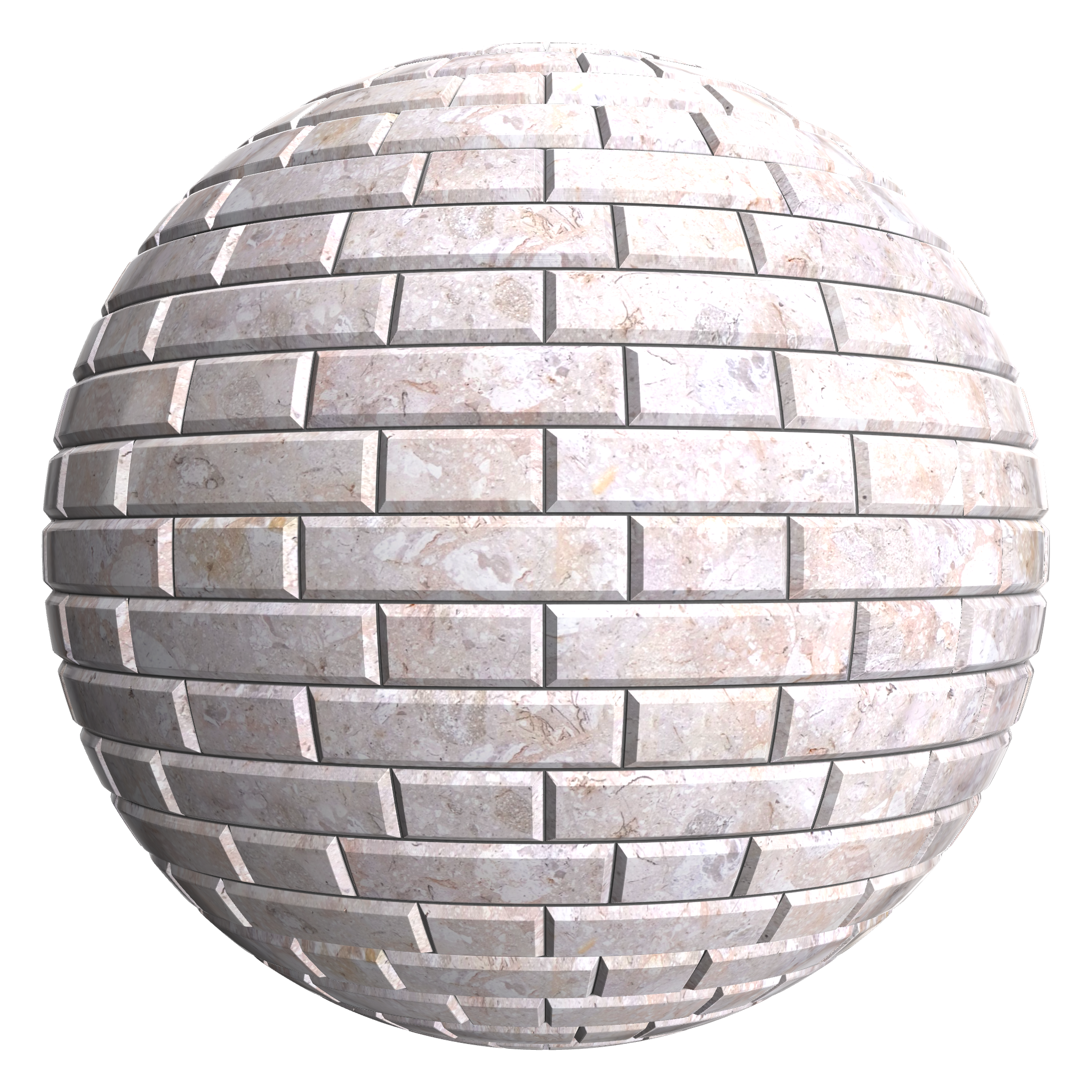 3D sphere preview of Sabbia Terrazzo Flemish seamless texture