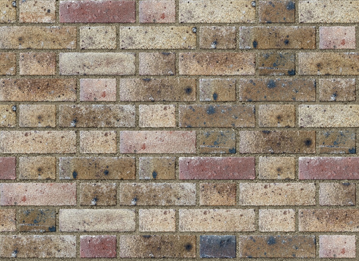 A seamless brick texture with scherzer brick units arranged in a Flemish pattern