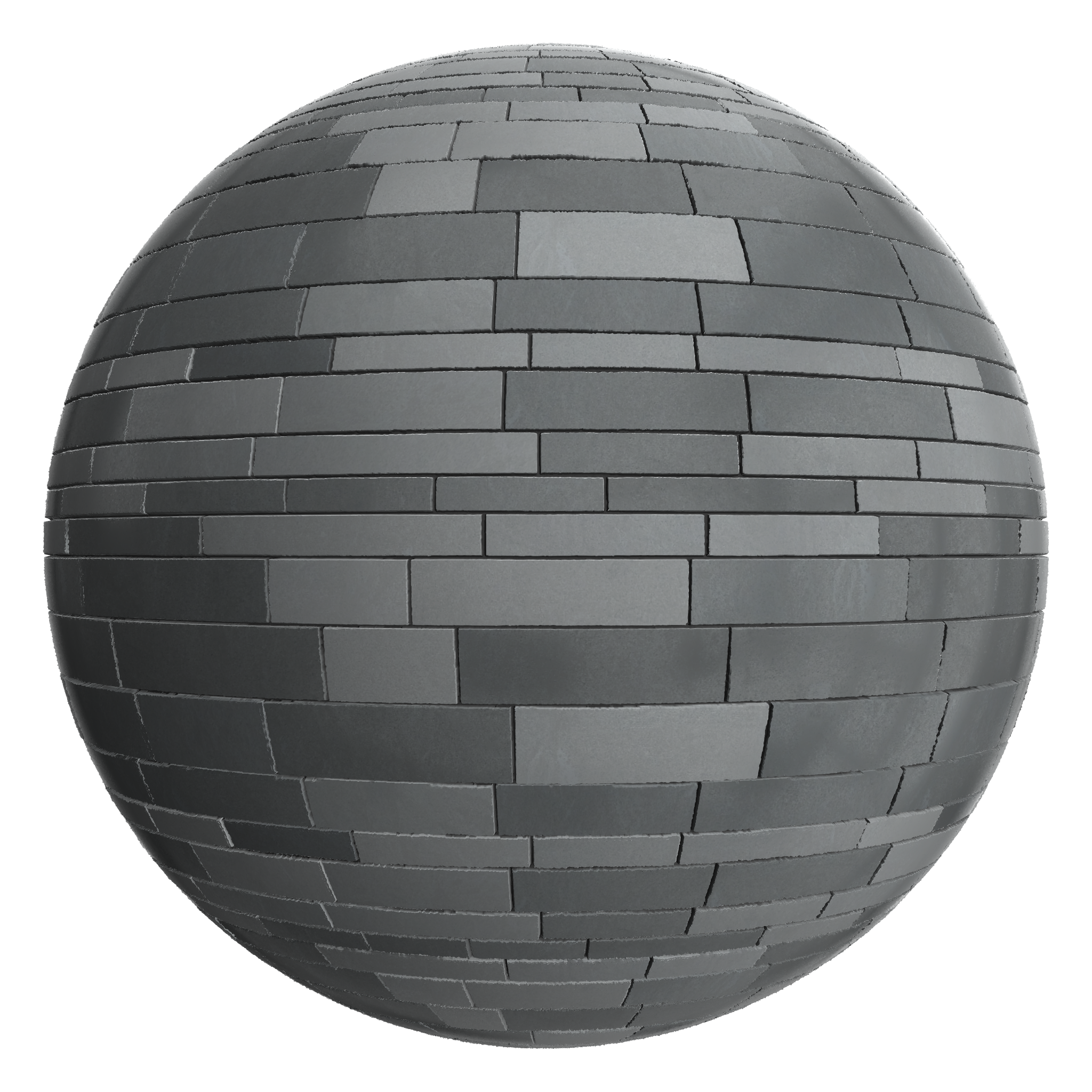 3D sphere preview of Slate Ashlar seamless texture