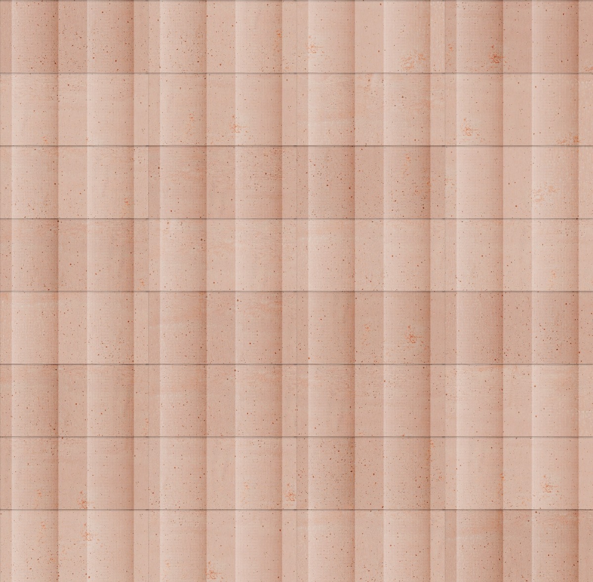 A seamless tile texture with terracotta tiles arranged in a Stack pattern