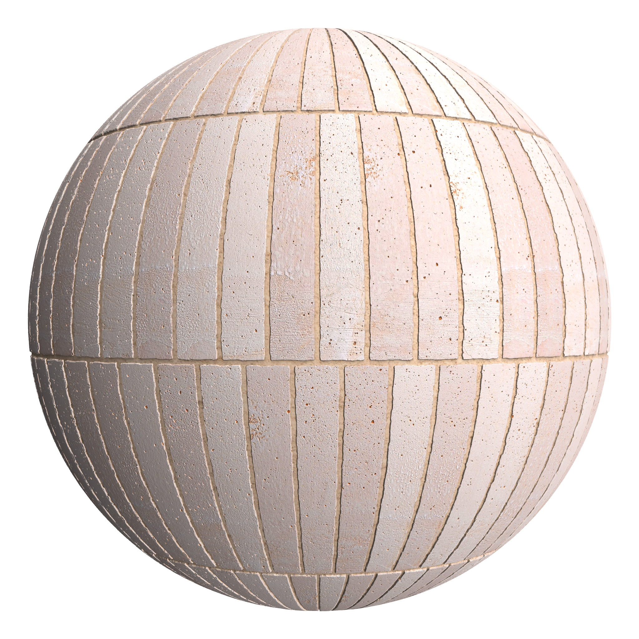 3D sphere preview of Terracotta Stretcher seamless texture
