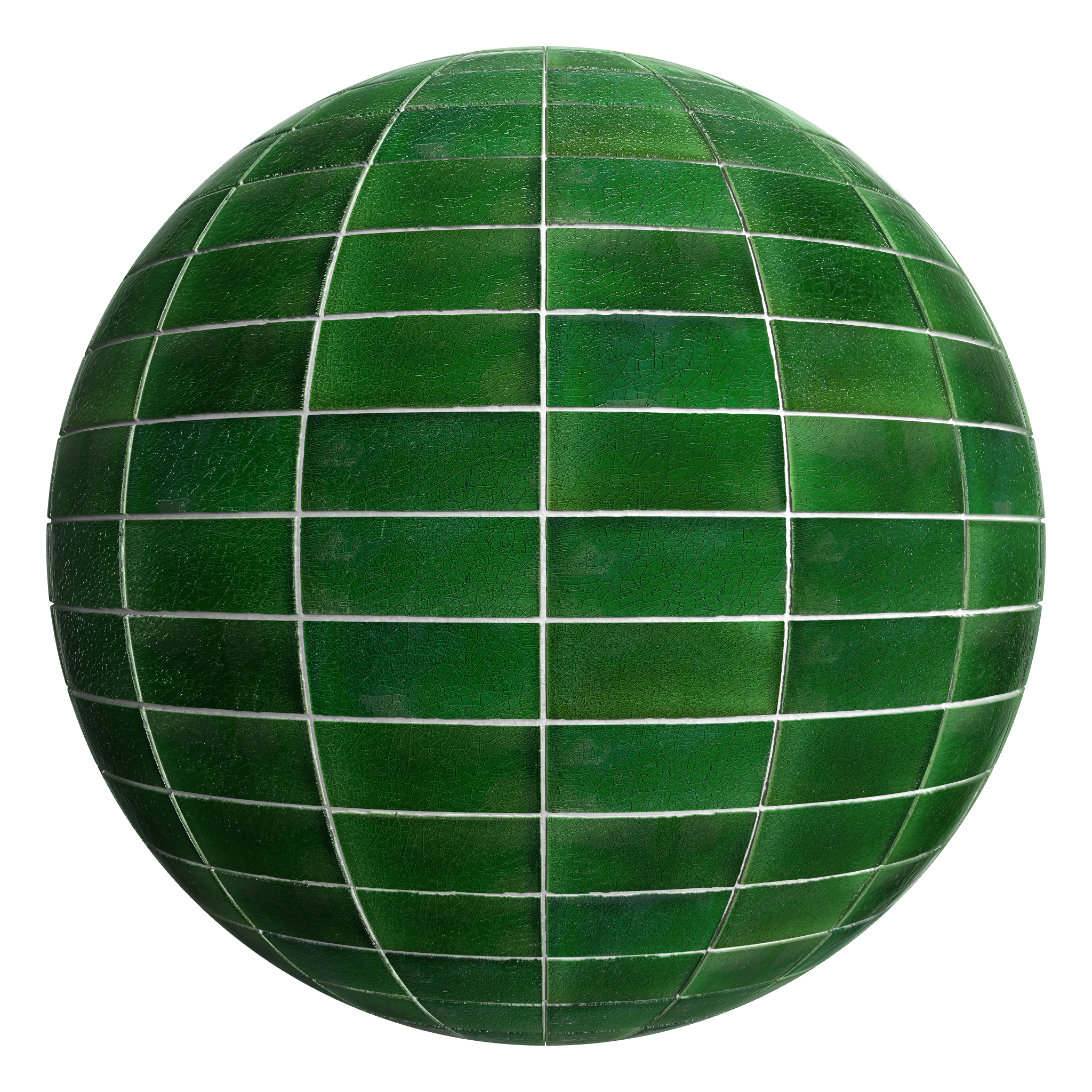 3D sphere preview of Victorian Glazed Stack seamless texture