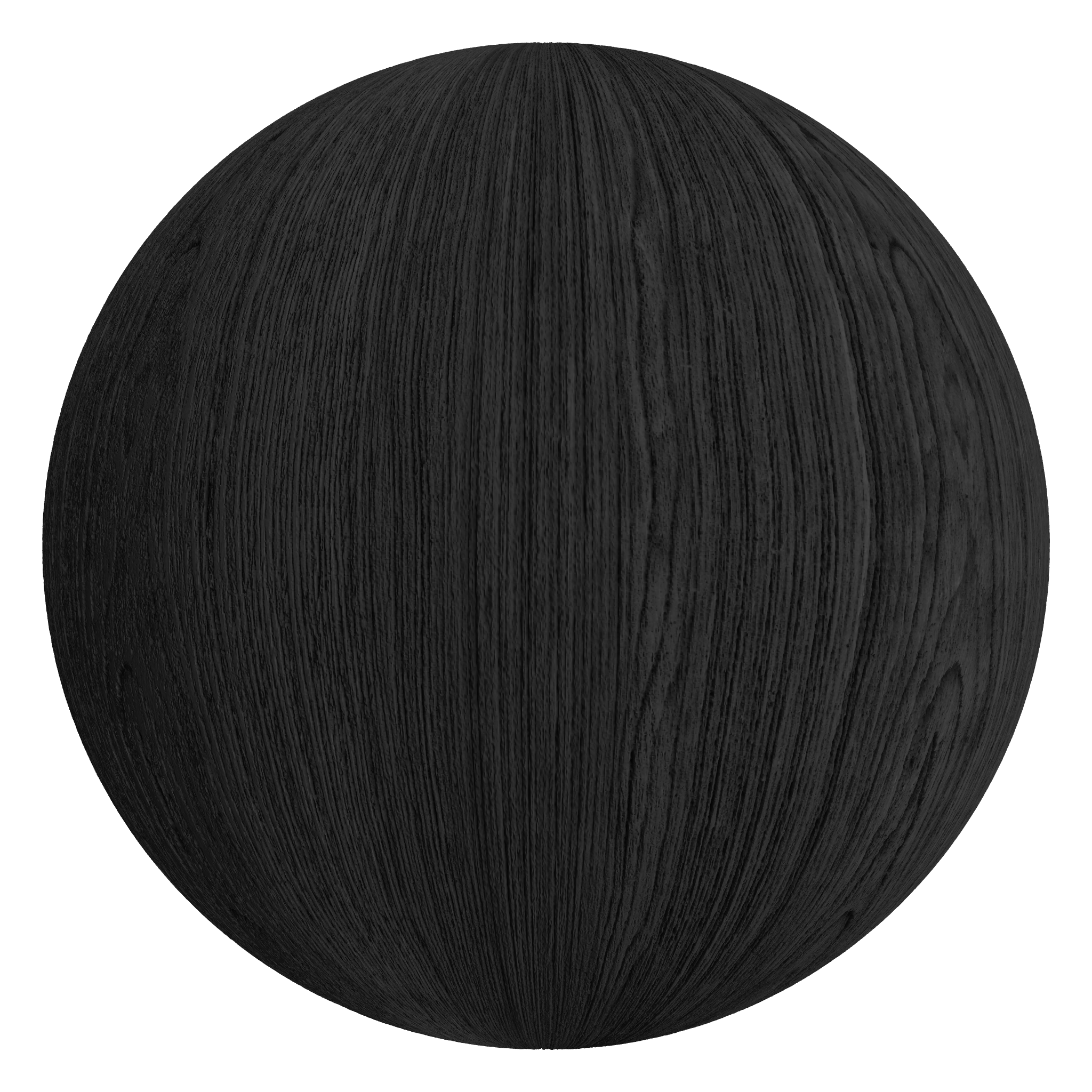 3D sphere preview of Dark Wood Veneer seamless texture