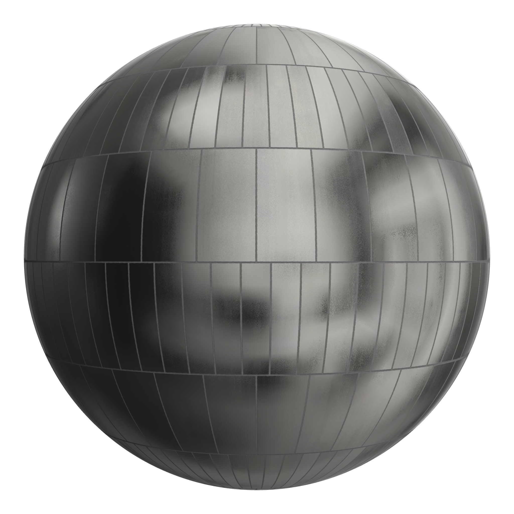 3D sphere preview of Zinc Common seamless texture