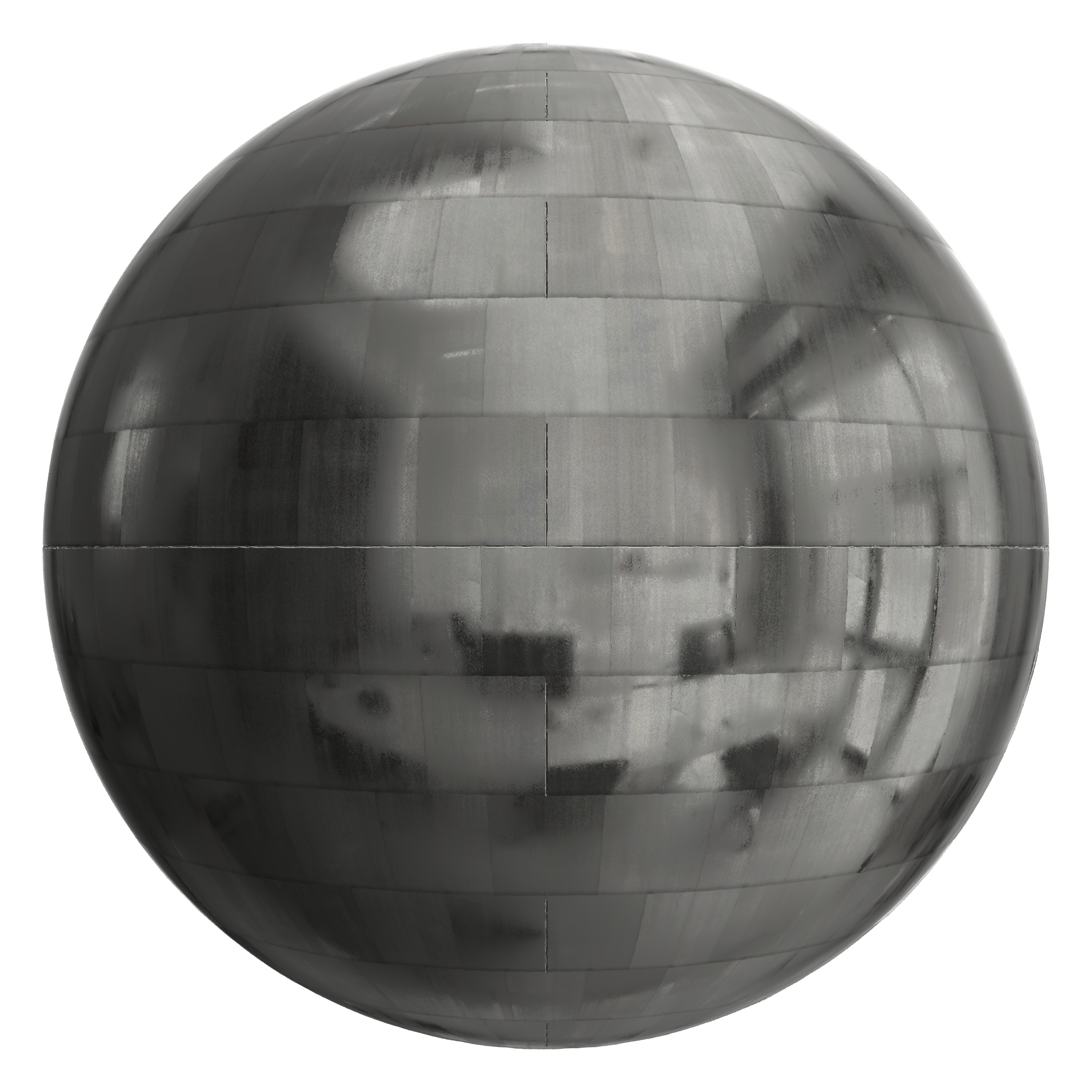 3D sphere preview of Zinc Stretcher seamless texture