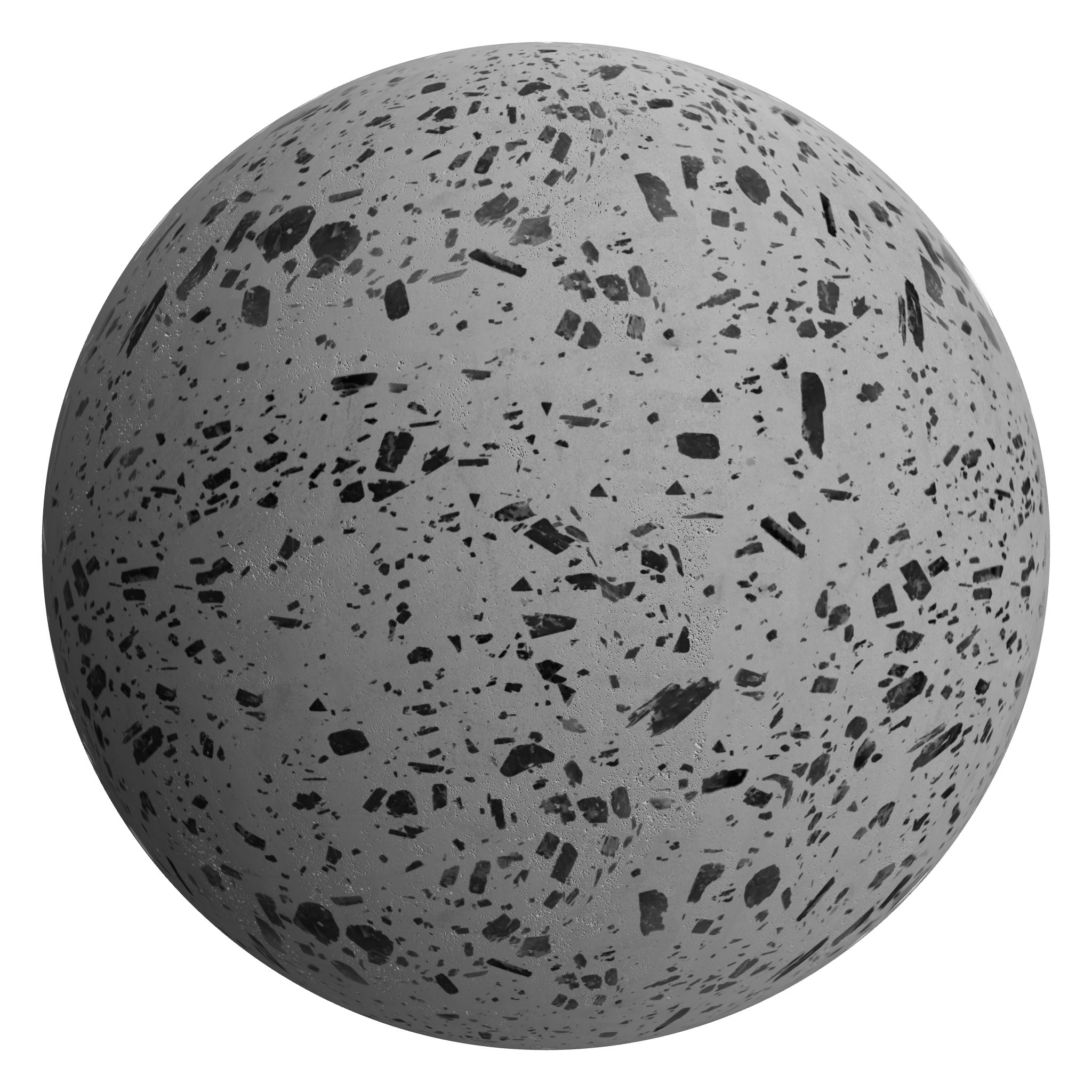 3D sphere preview of Andesite Porphyry seamless texture