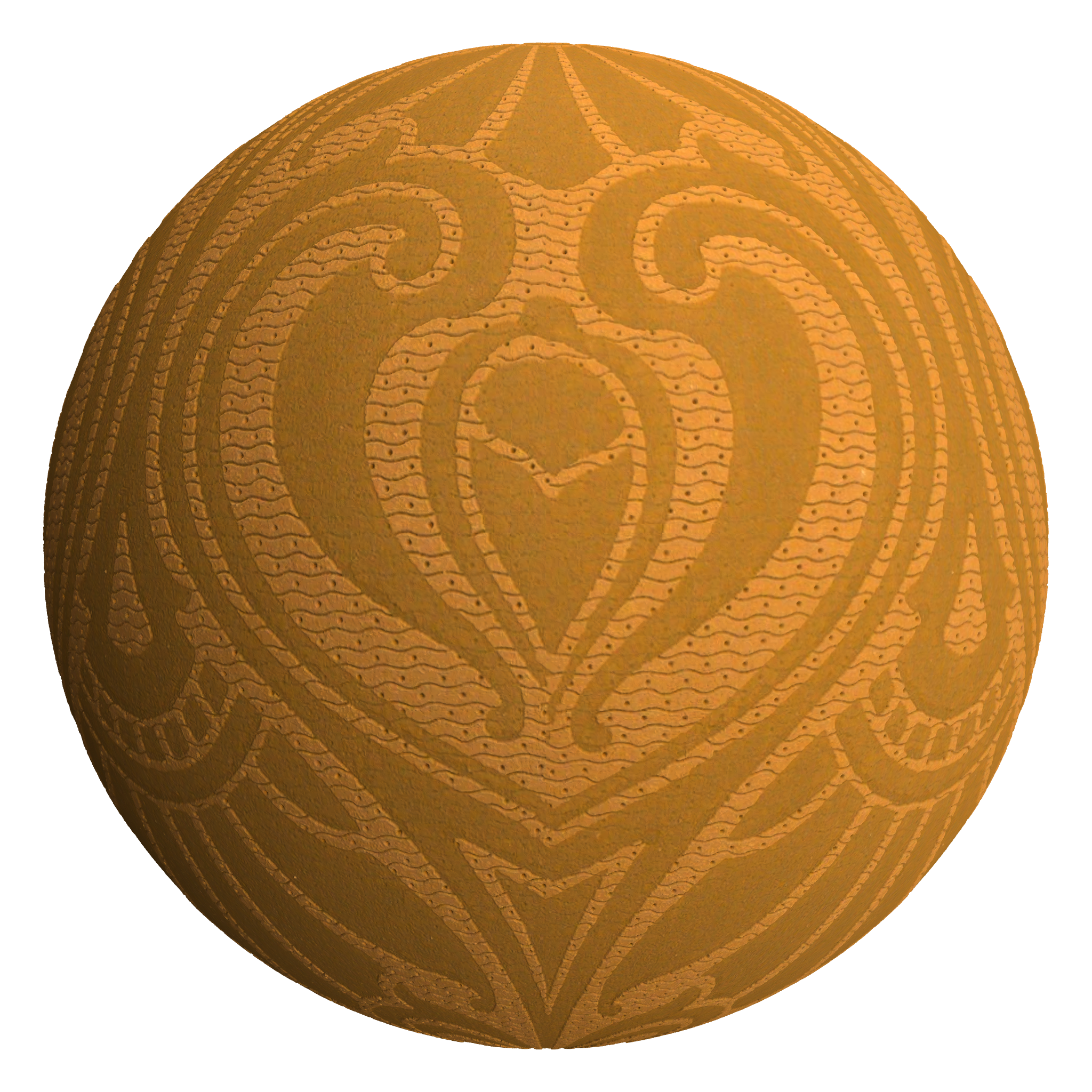 3D sphere preview of Art Nouveau Wallpaper seamless texture