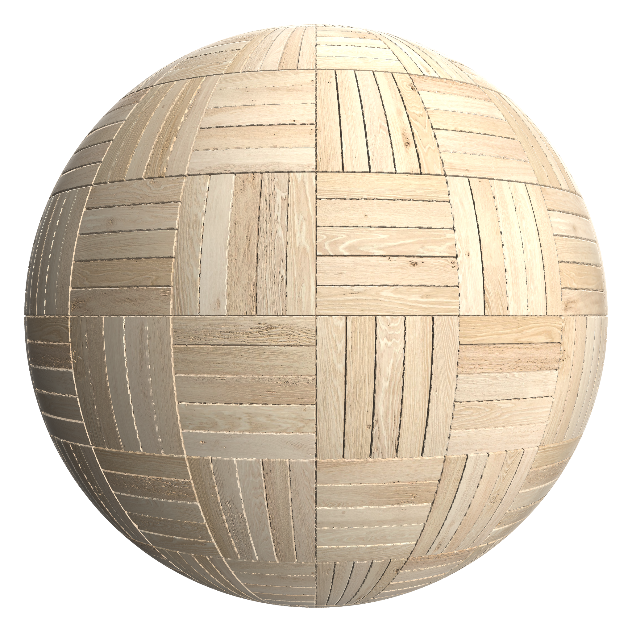 3D sphere preview of Ash Basketweave seamless texture