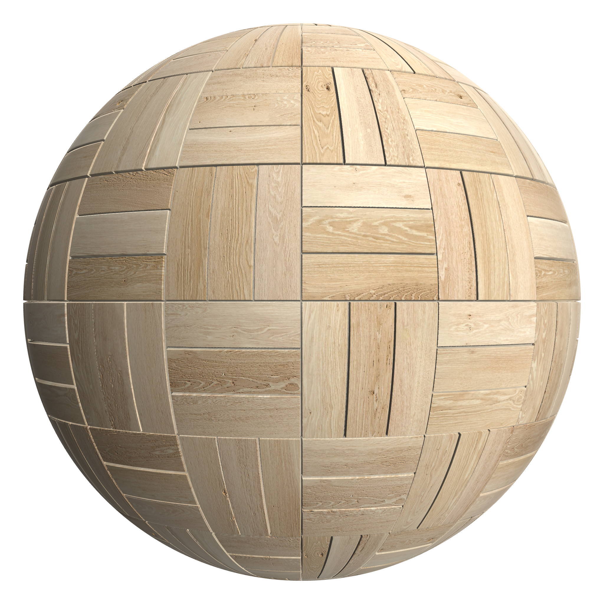 3D sphere preview of Ash Basketweave seamless texture