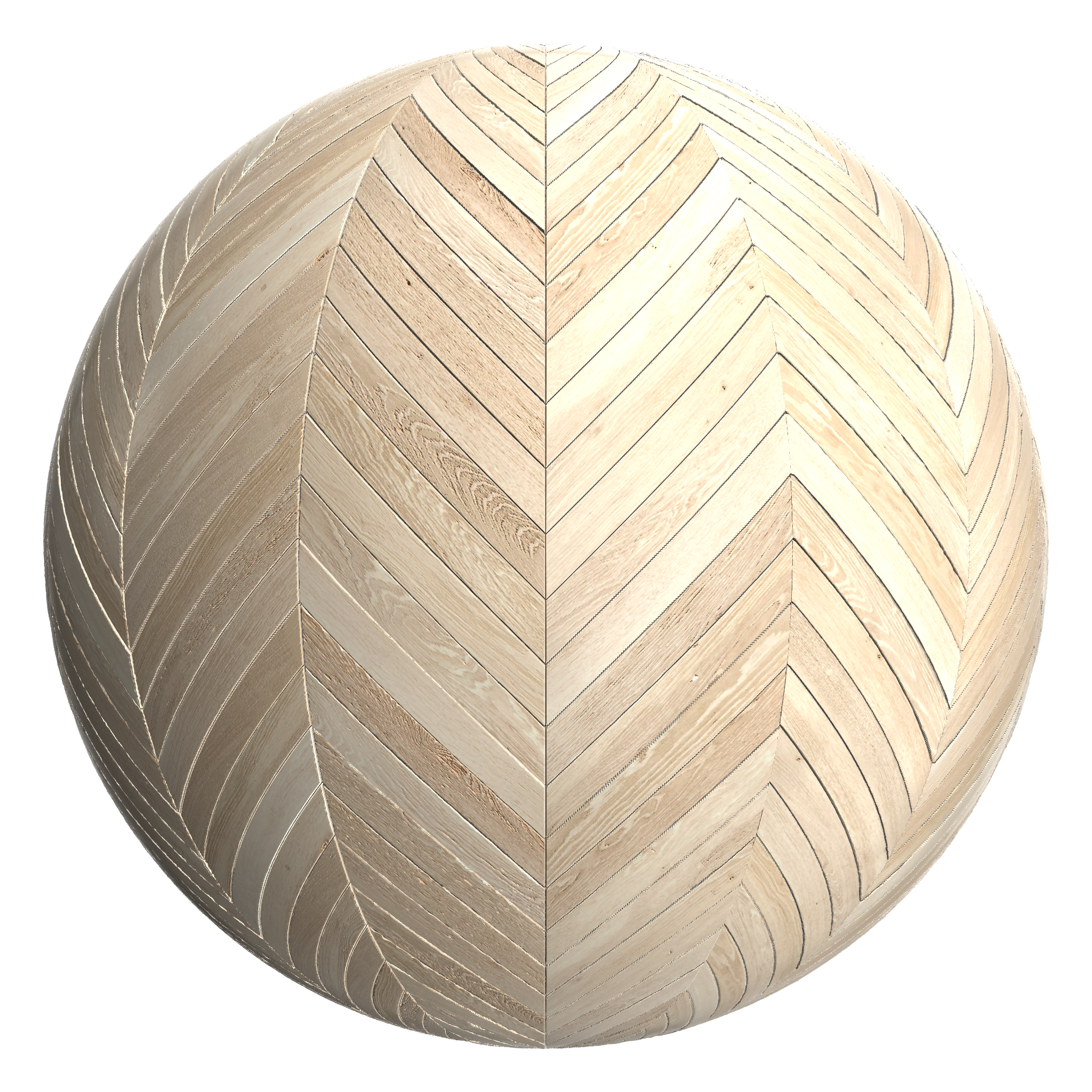3D sphere preview of Ash Chevron seamless texture