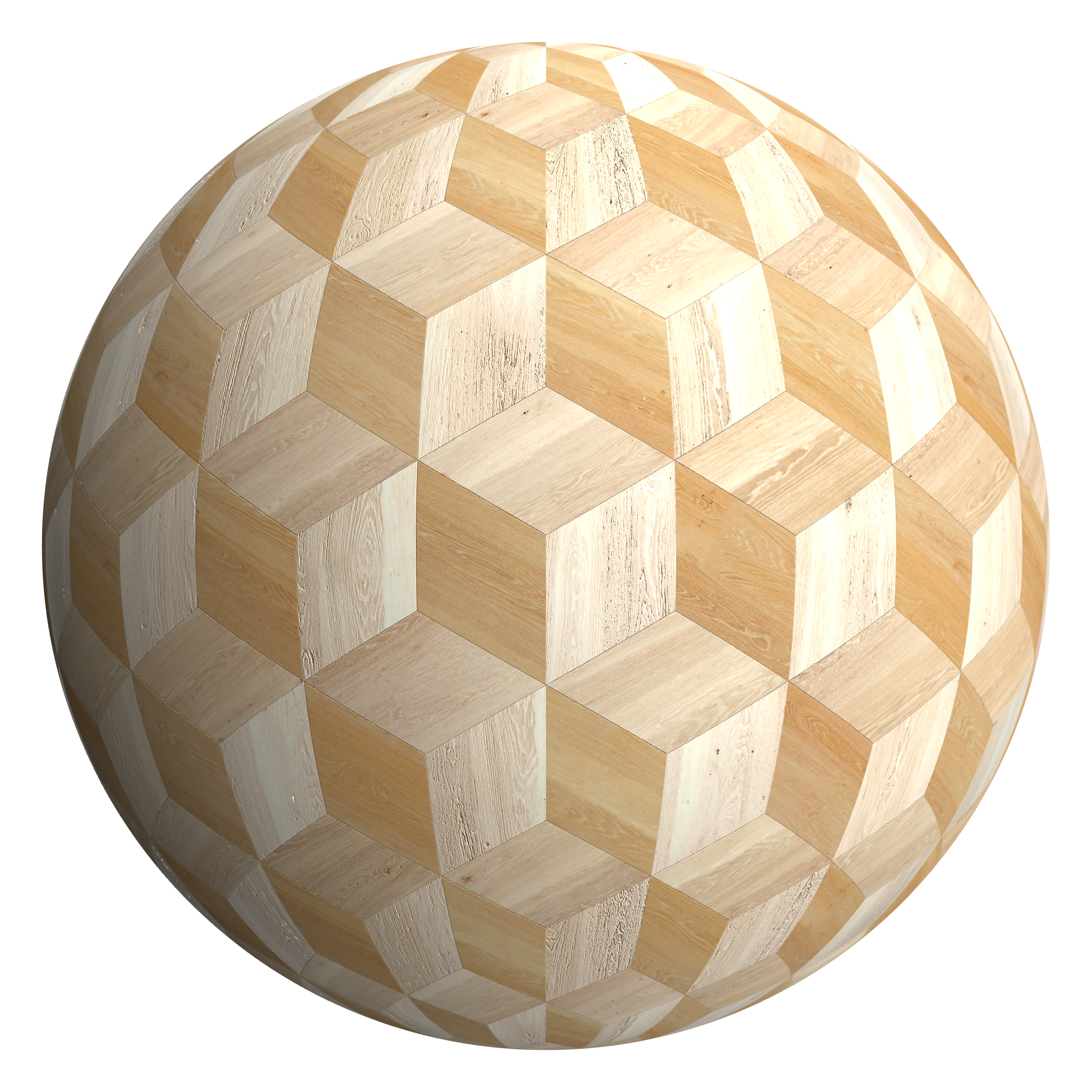 3D sphere preview of Ash Cubic seamless texture