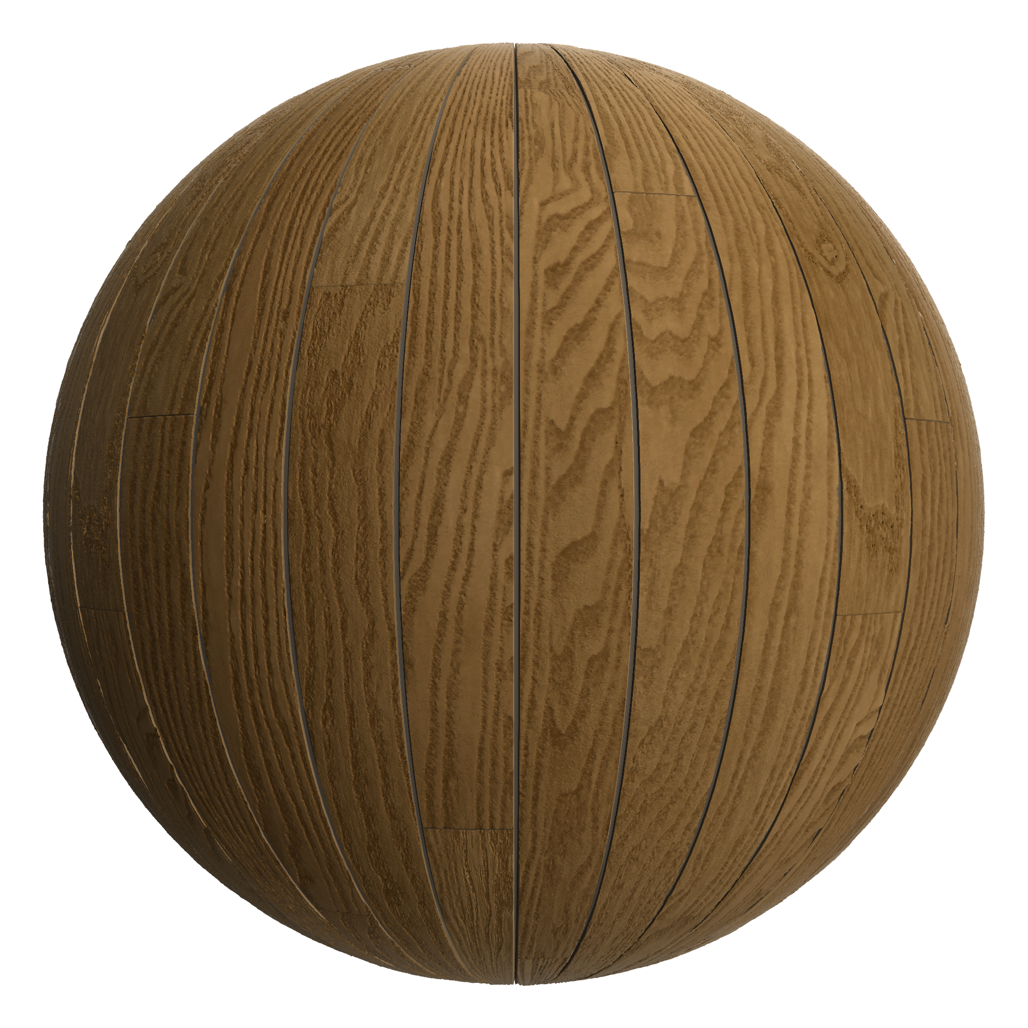 3D sphere preview of Ash Heartwood Veneer Staggered seamless texture
