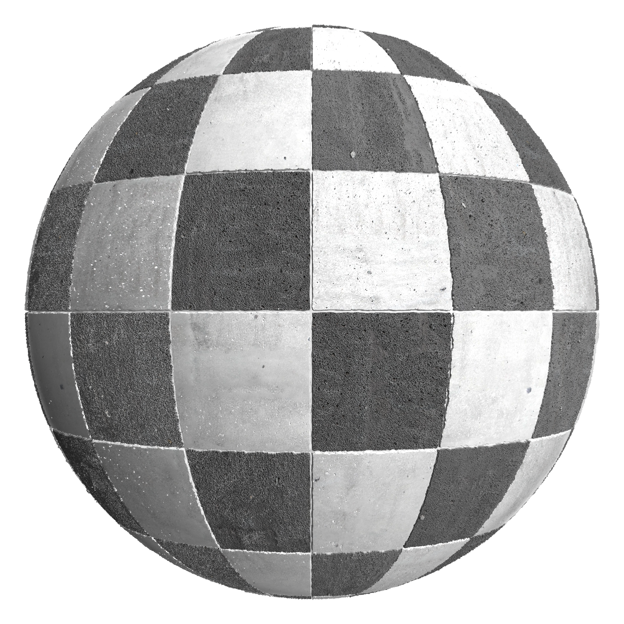 3D sphere preview of Basalt Stack seamless texture