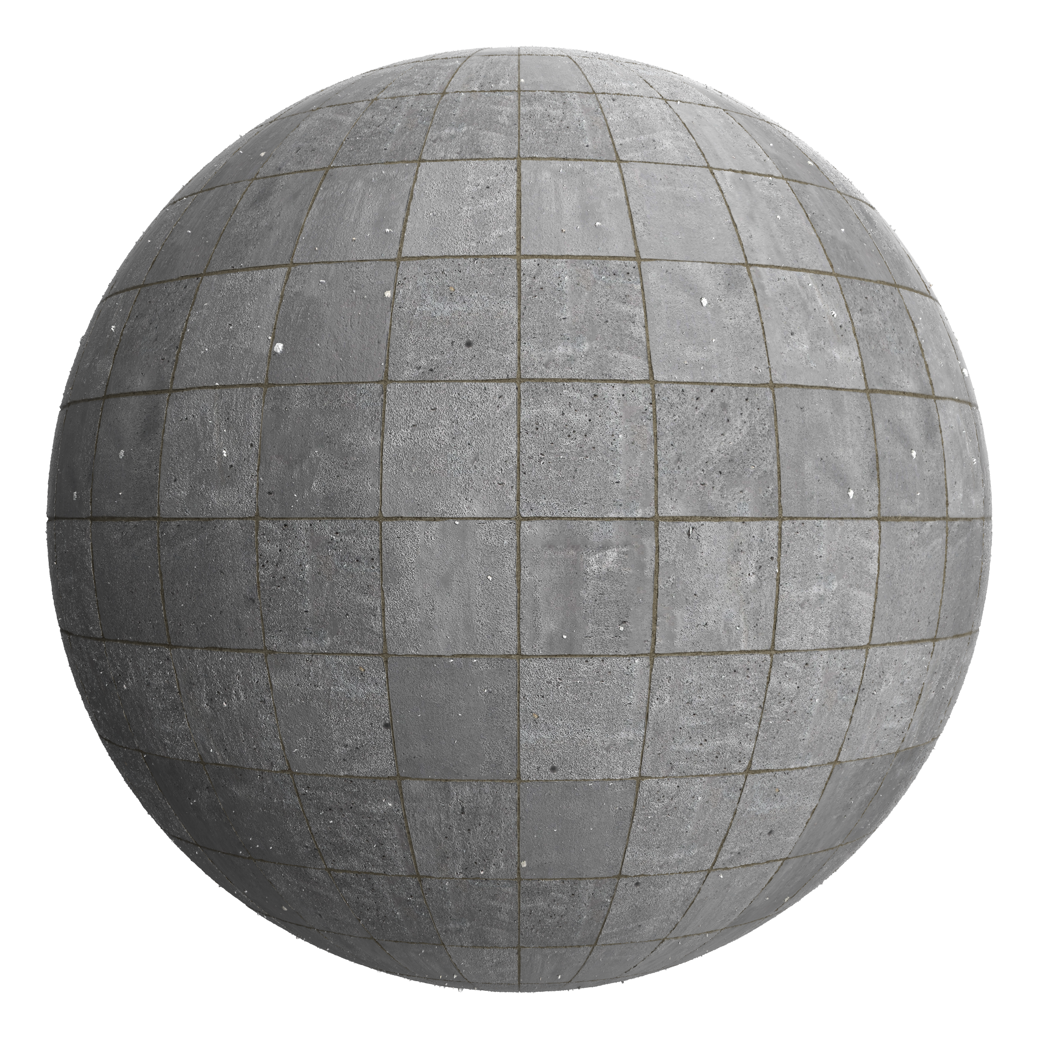 3D sphere preview of Basalt Stack seamless texture